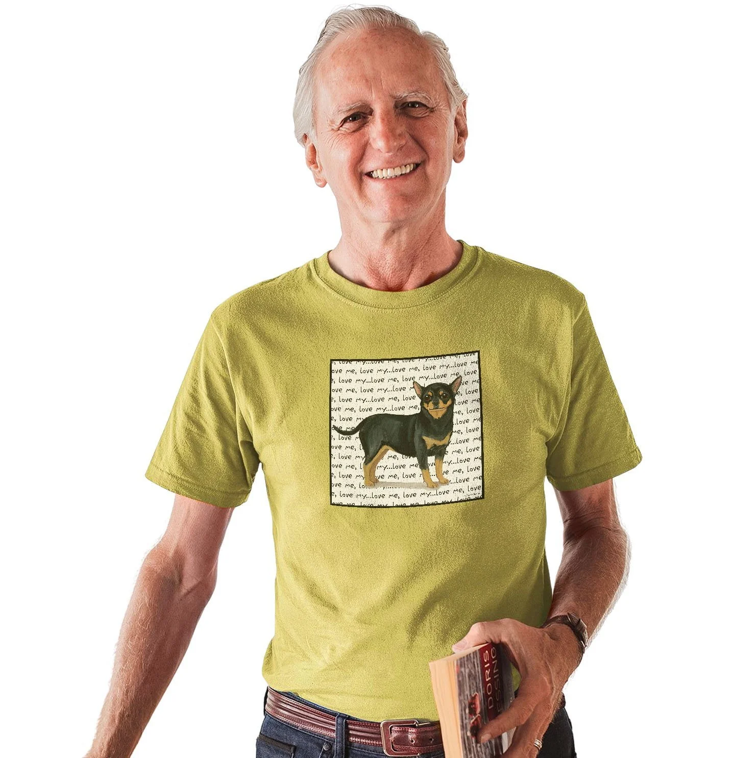 Chihuahua Love Text - Adult Unisex T-Shirt - Image 4