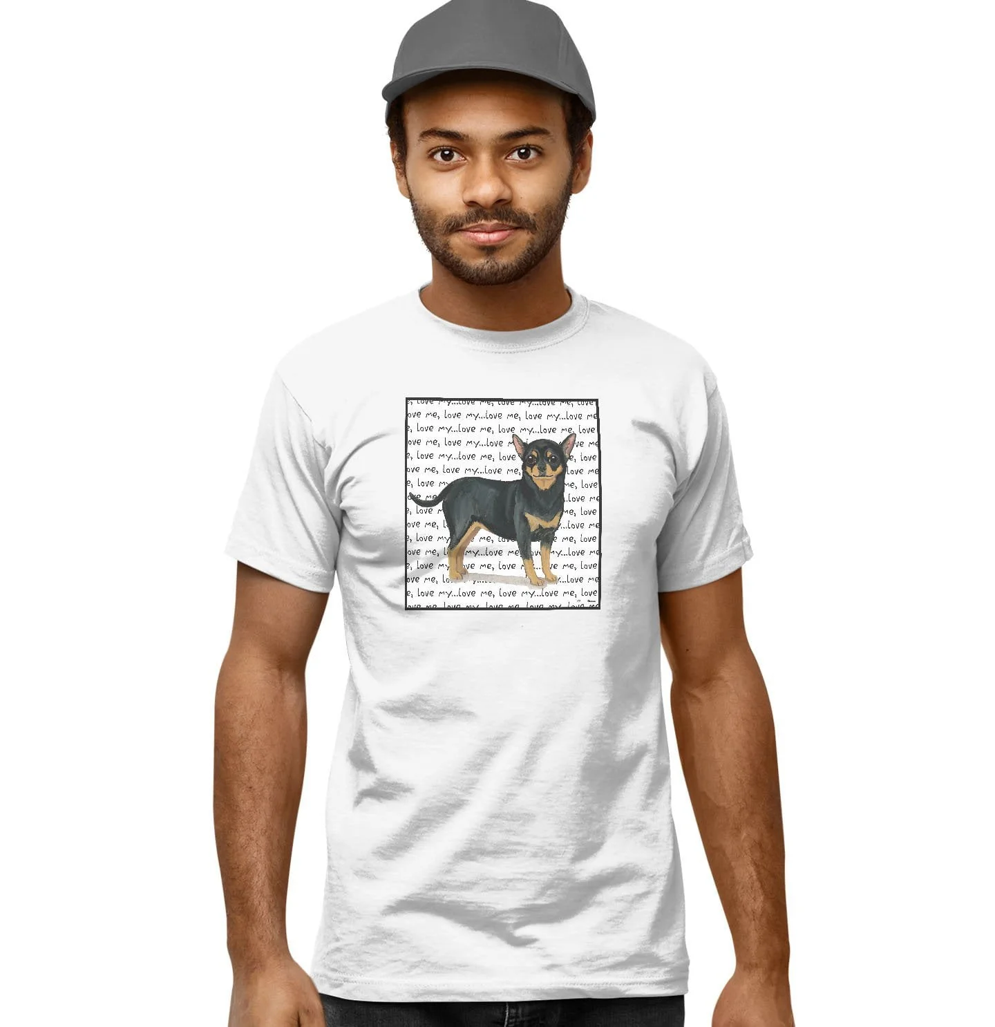 Chihuahua Love Text - Adult Unisex T-Shirt - Image 5