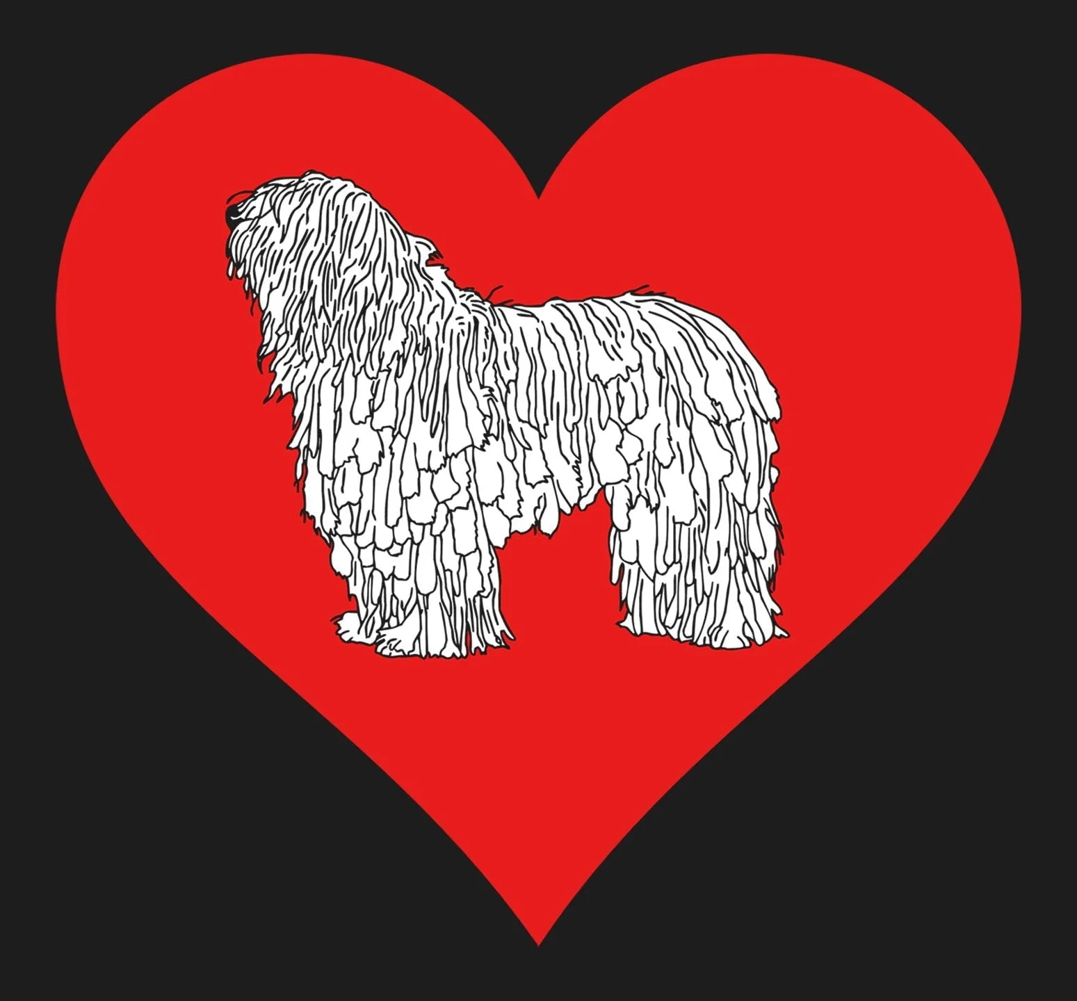 Bergamasco on Heart Left Chest - Full-Zip Hoodie Sweatshirt - Image 2