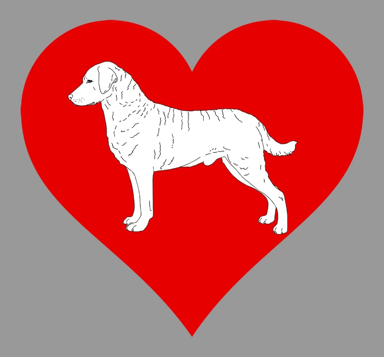 Chesapeake Bay Retriever on Heart Left Chest - Full-Zip Hoodie Sweatshirt - Image 2