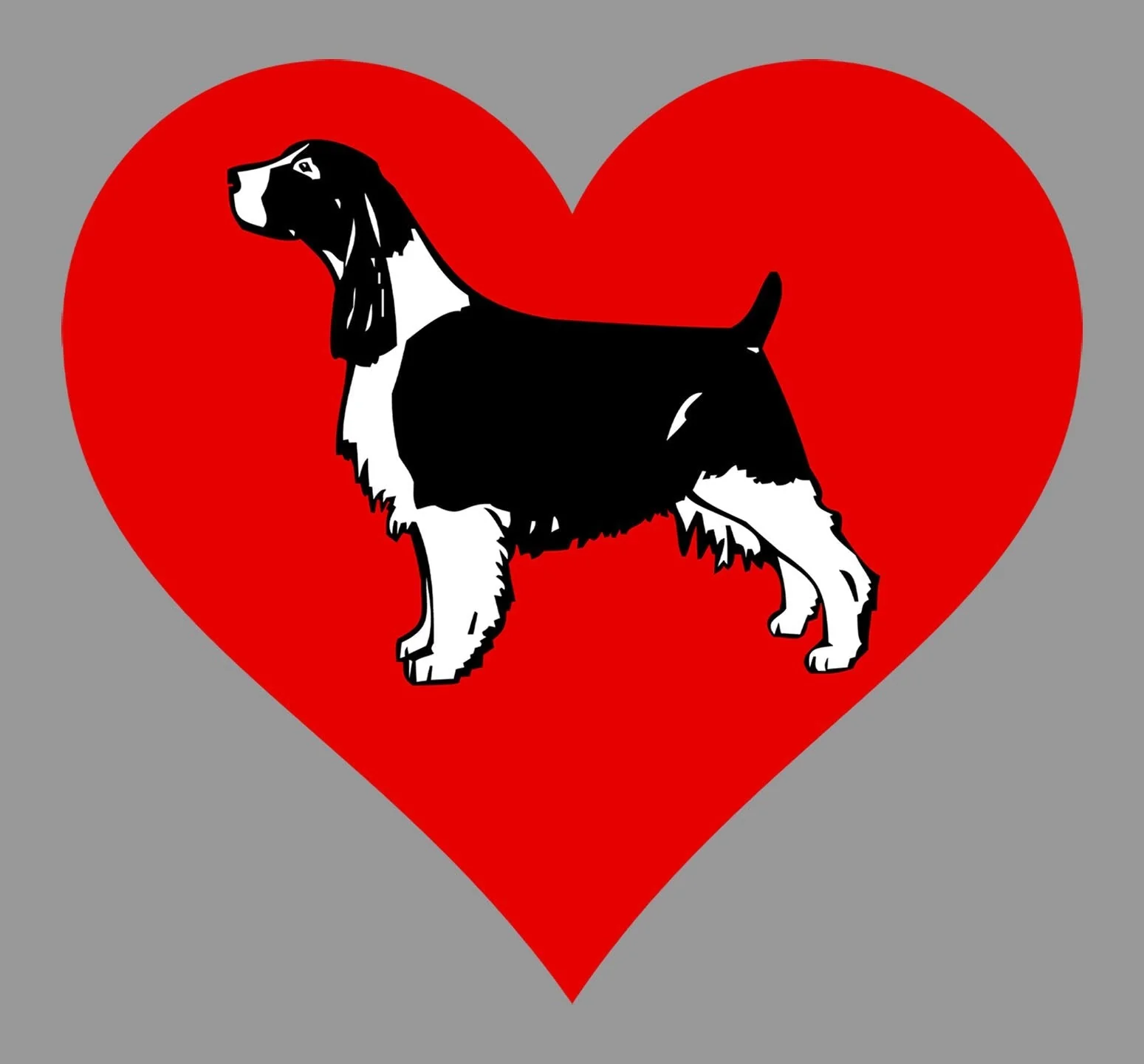 English Springer Spaniel on Heart Left Chest - Full-Zip Hoodie Sweatshirt - Image 2