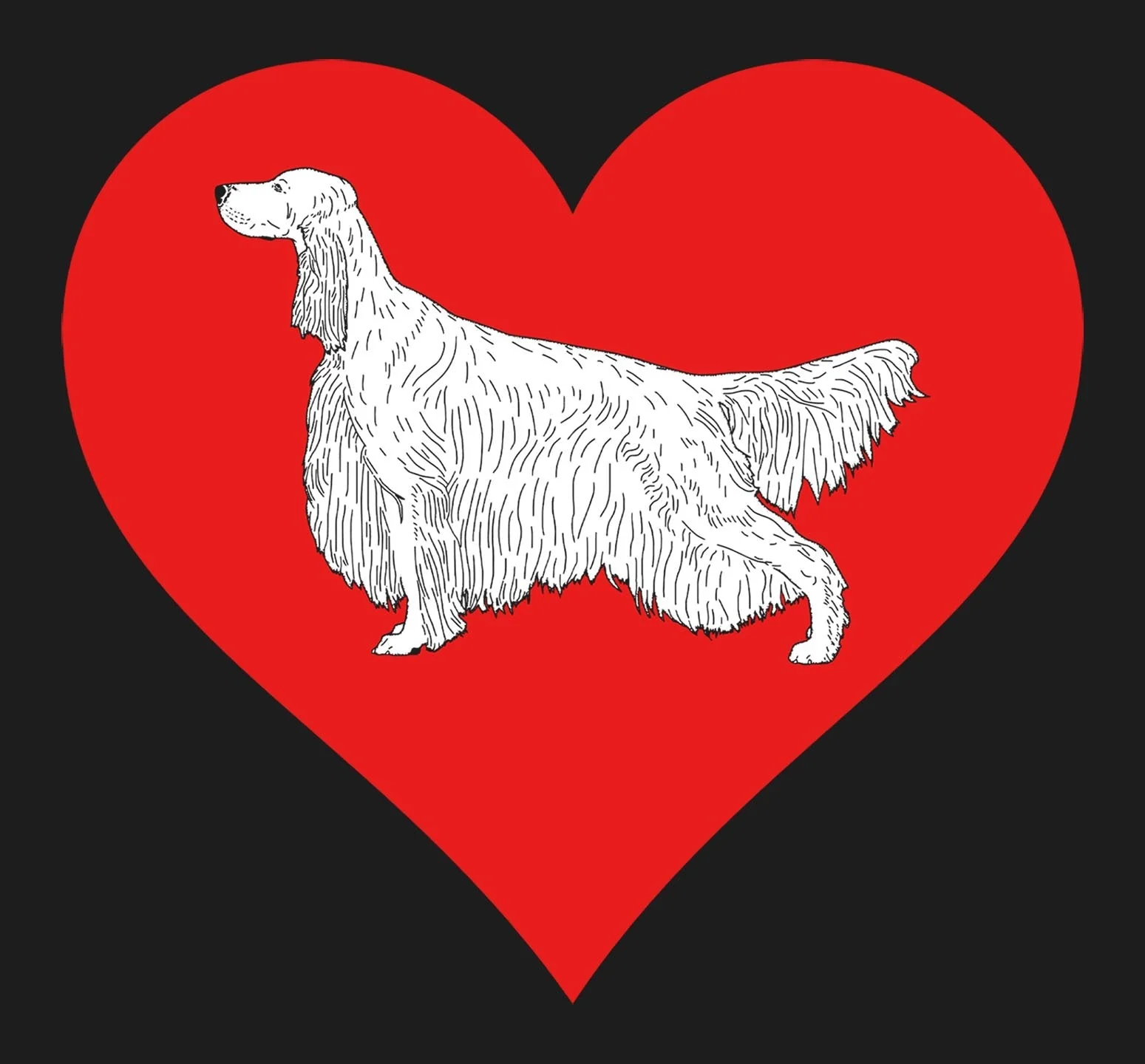 Irish Setter on Heart Left Chest - Full-Zip Hoodie Sweatshirt - Image 2