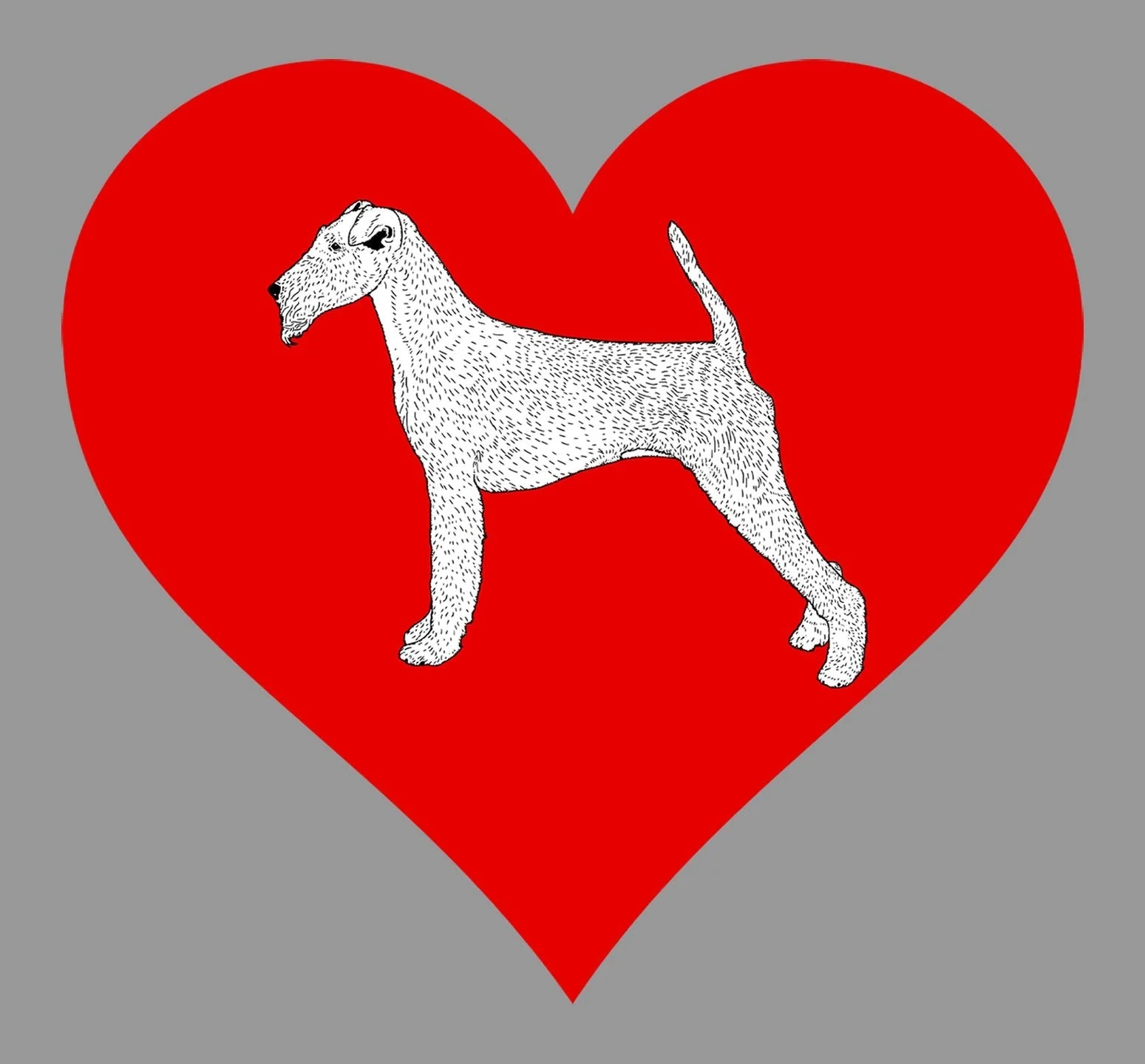 Irish Terrier on Heart Left Chest - Full-Zip Hoodie Sweatshirt - Image 2