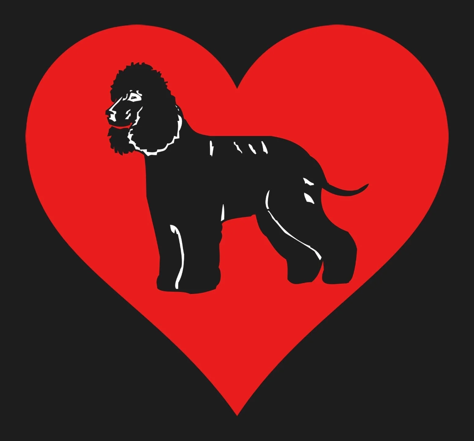 Irish Water Spaniel on Heart Left Chest - Full-Zip Hoodie Sweatshirt - Image 2