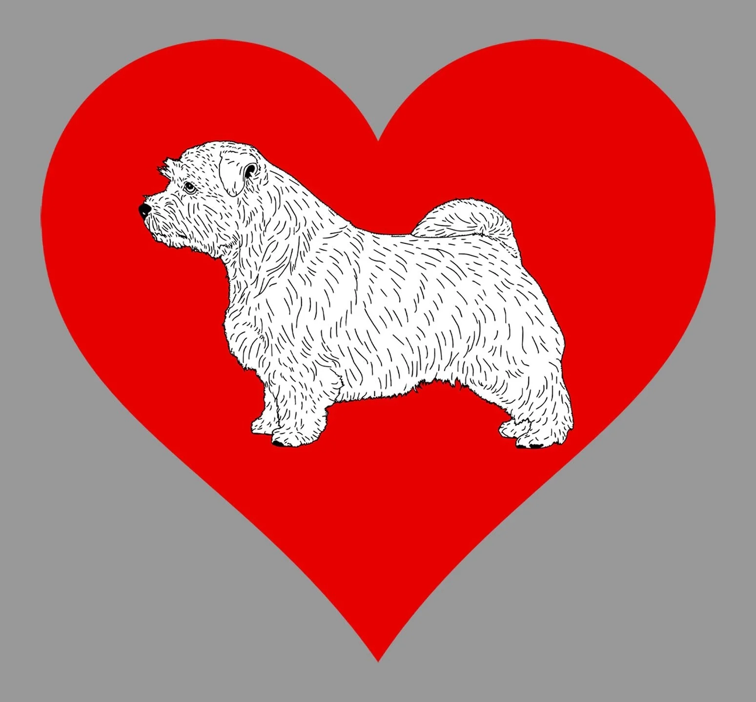 Norfolk Terrier on Heart Left Chest - Full-Zip Hoodie Sweatshirt - Image 2