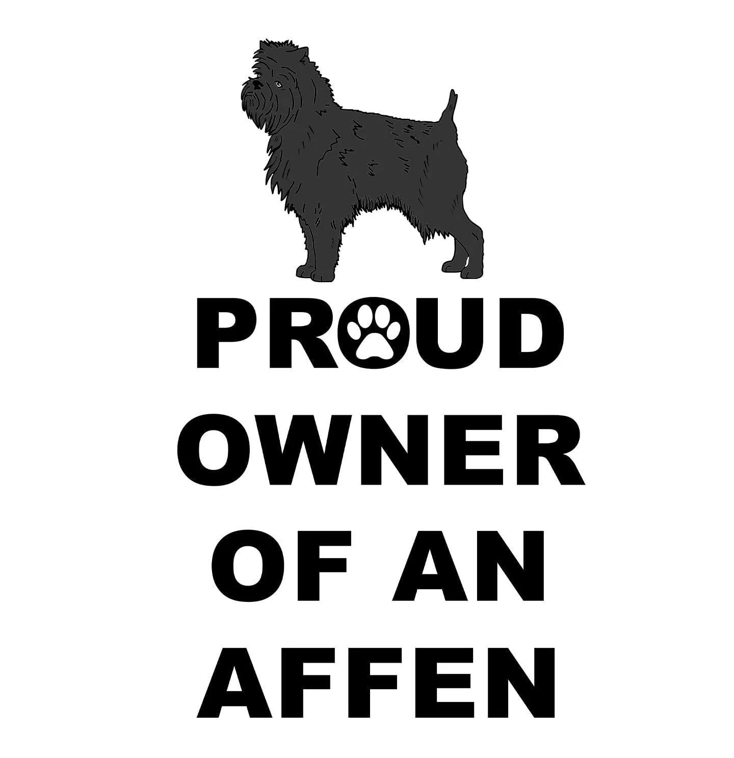 Affenpinscher Proud Owner - Women's V-Neck T-Shirt - Image 4