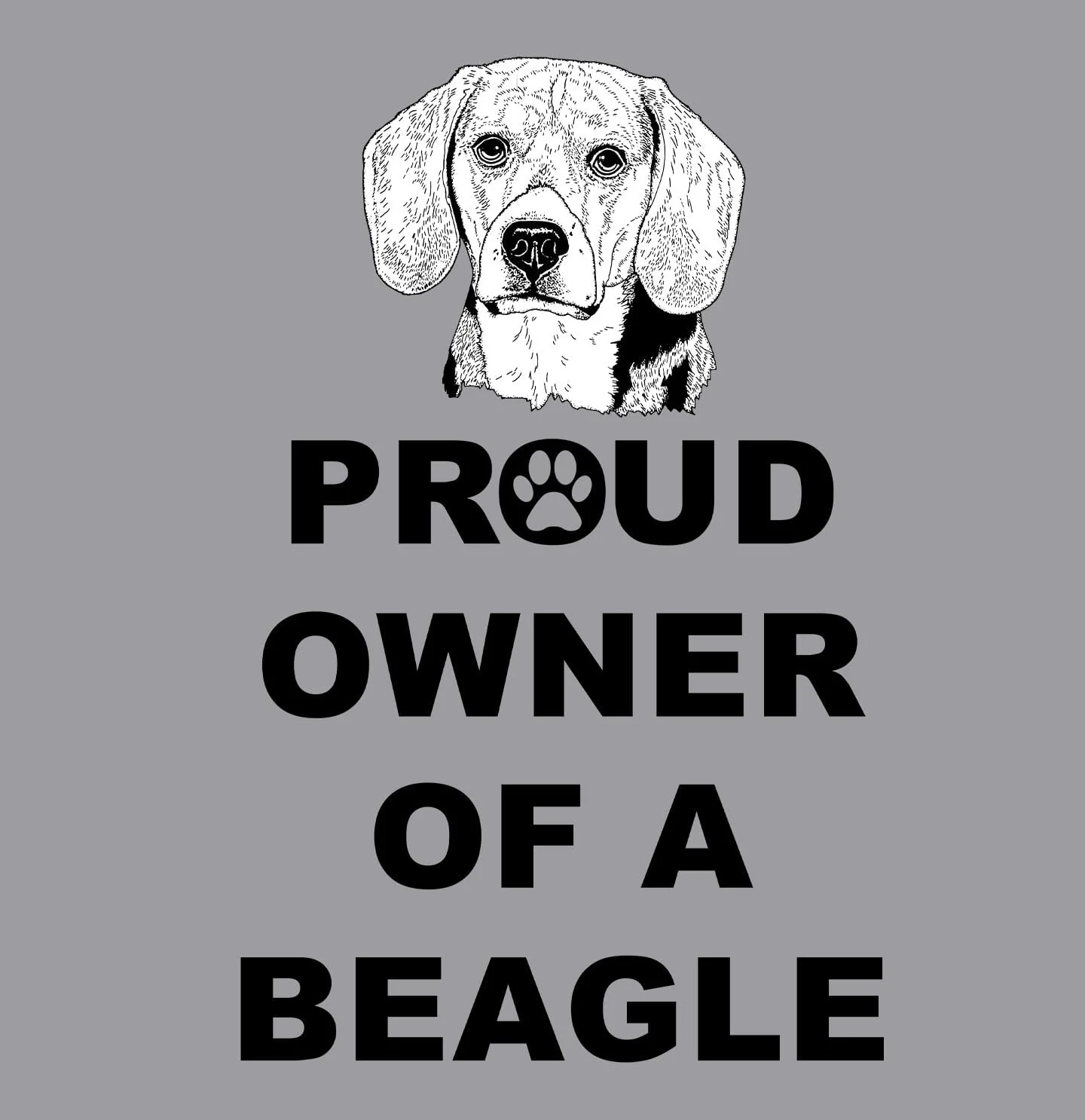 Beagle Proud Owner - Adult Unisex Crewneck Sweatshirt - Image 2