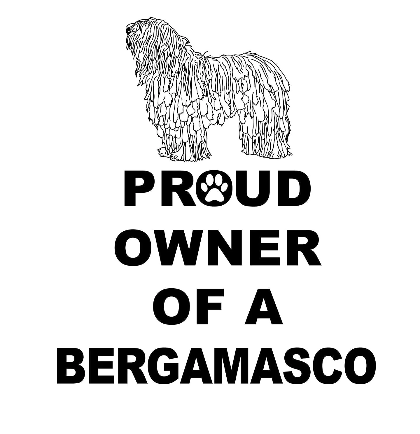 Bergamasco Proud Owner - Adult Unisex T-Shirt - Image 2