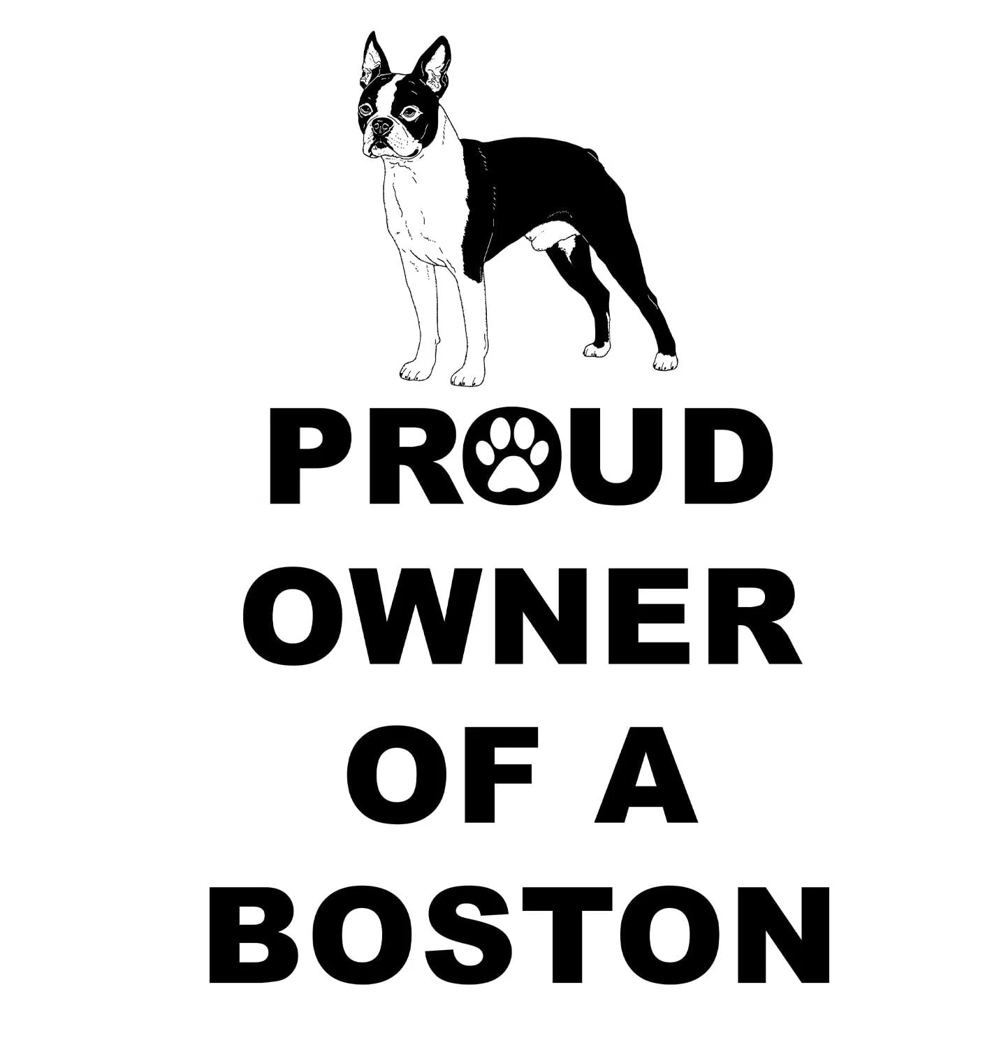 Boston Terrier Proud Owner - Adult Unisex Hoodie Sweatshirt - Image 2