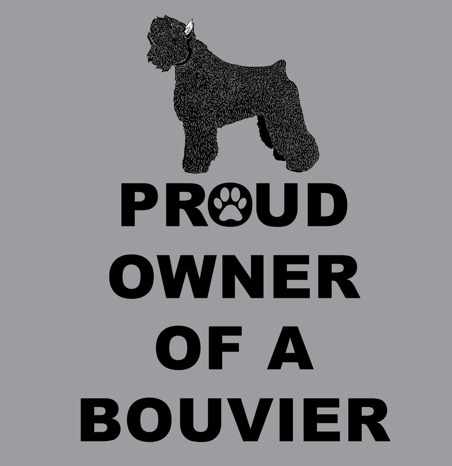 Bouvier des Flandres Proud Owner - Adult Unisex Hoodie Sweatshirt - Image 2