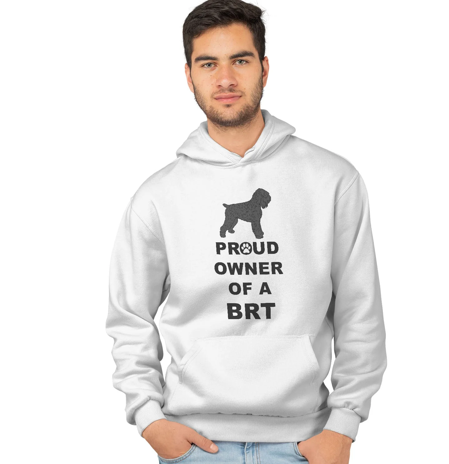 Black Russian Terrier Proud Owner - Adult Unisex Hoodie Sweatshirt - Image 3