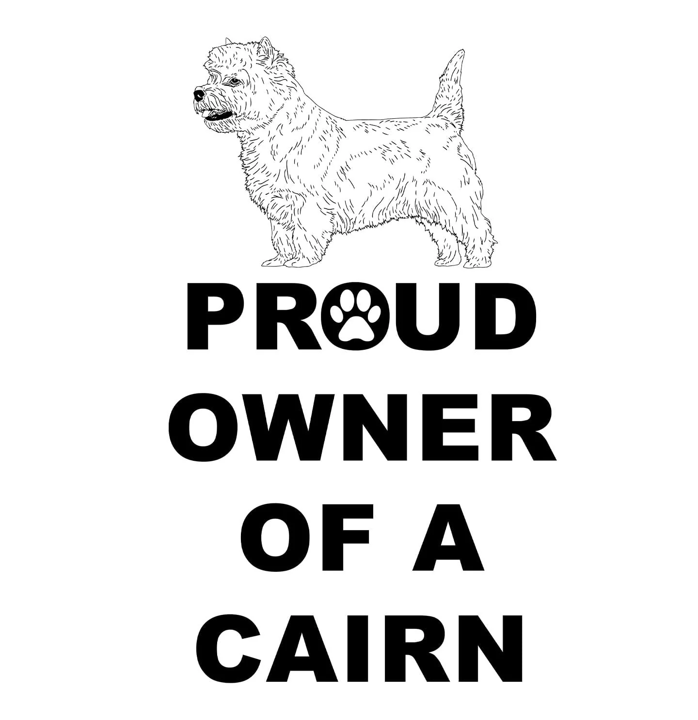 Cairn Terrier Proud Owner - Adult Unisex Hoodie Sweatshirt - Image 2