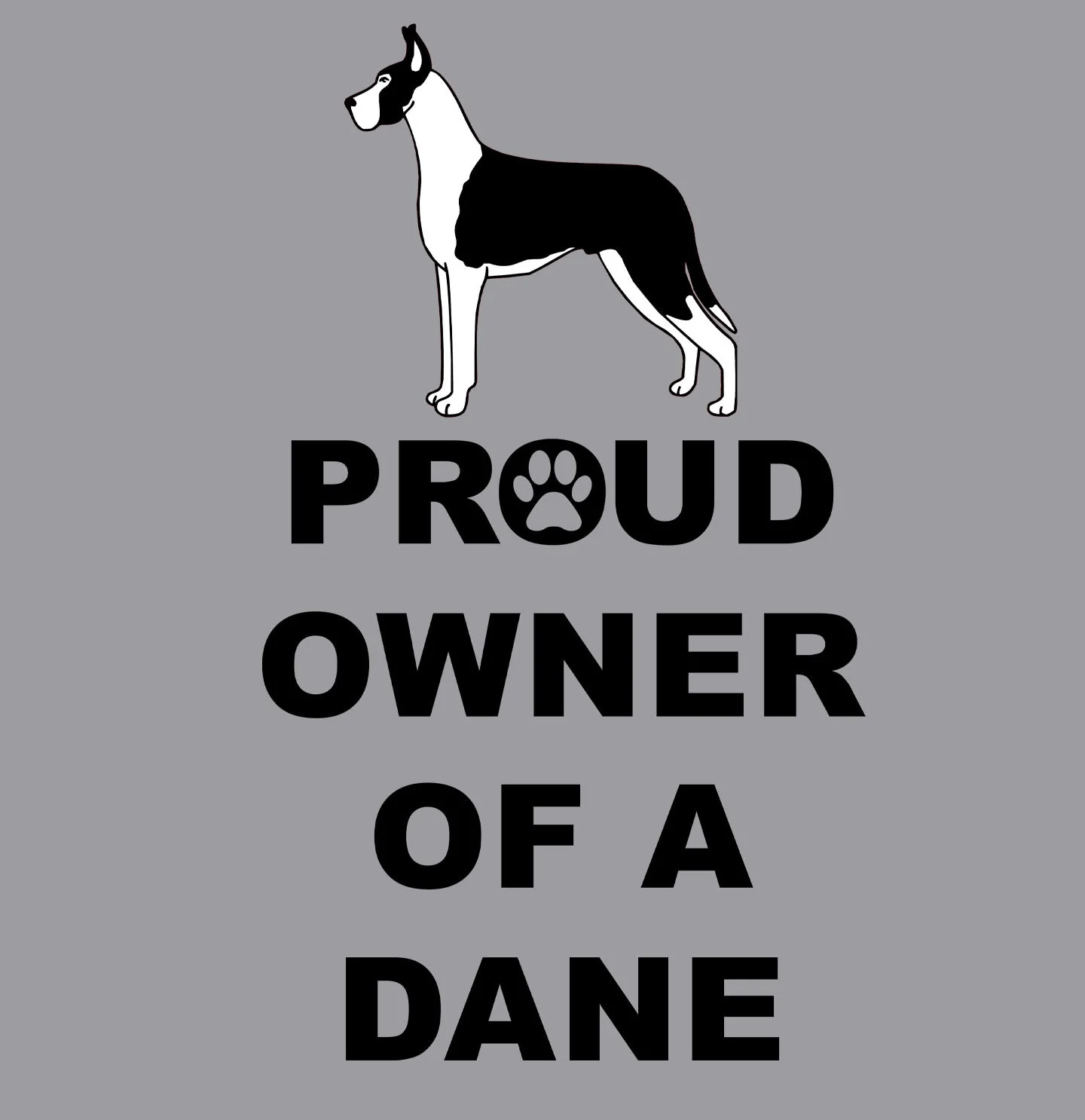 Great Dane Proud Owner - Adult Unisex Crewneck Sweatshirt - Image 2