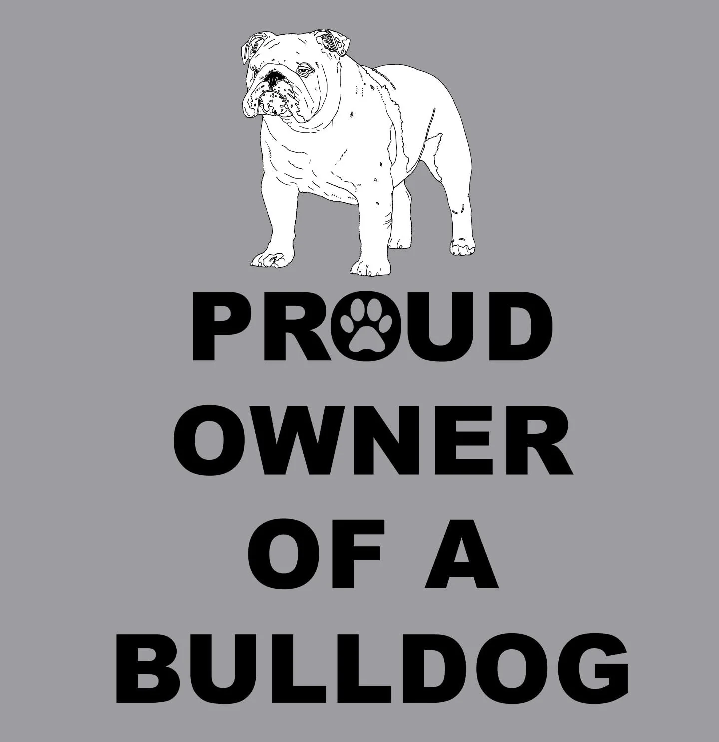 Bulldog Proud Owner - Adult Unisex Crewneck Sweatshirt - Image 2