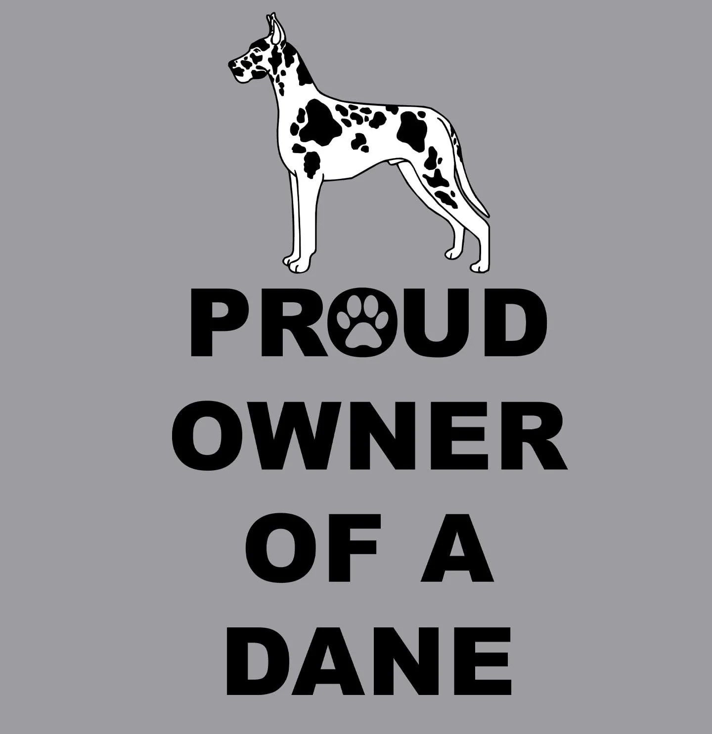 Spotted Great Dane Proud Owner - Adult Unisex Crewneck Sweatshirt - Image 2