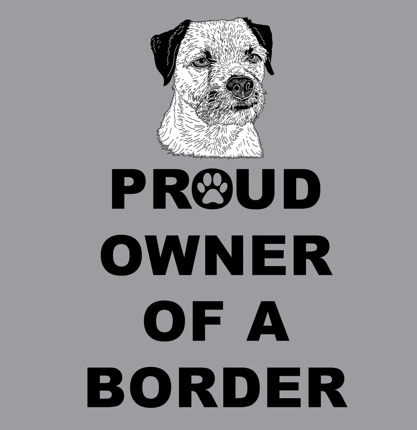 Border Terrier Proud Owner - Adult Unisex Hoodie Sweatshirt - Image 2
