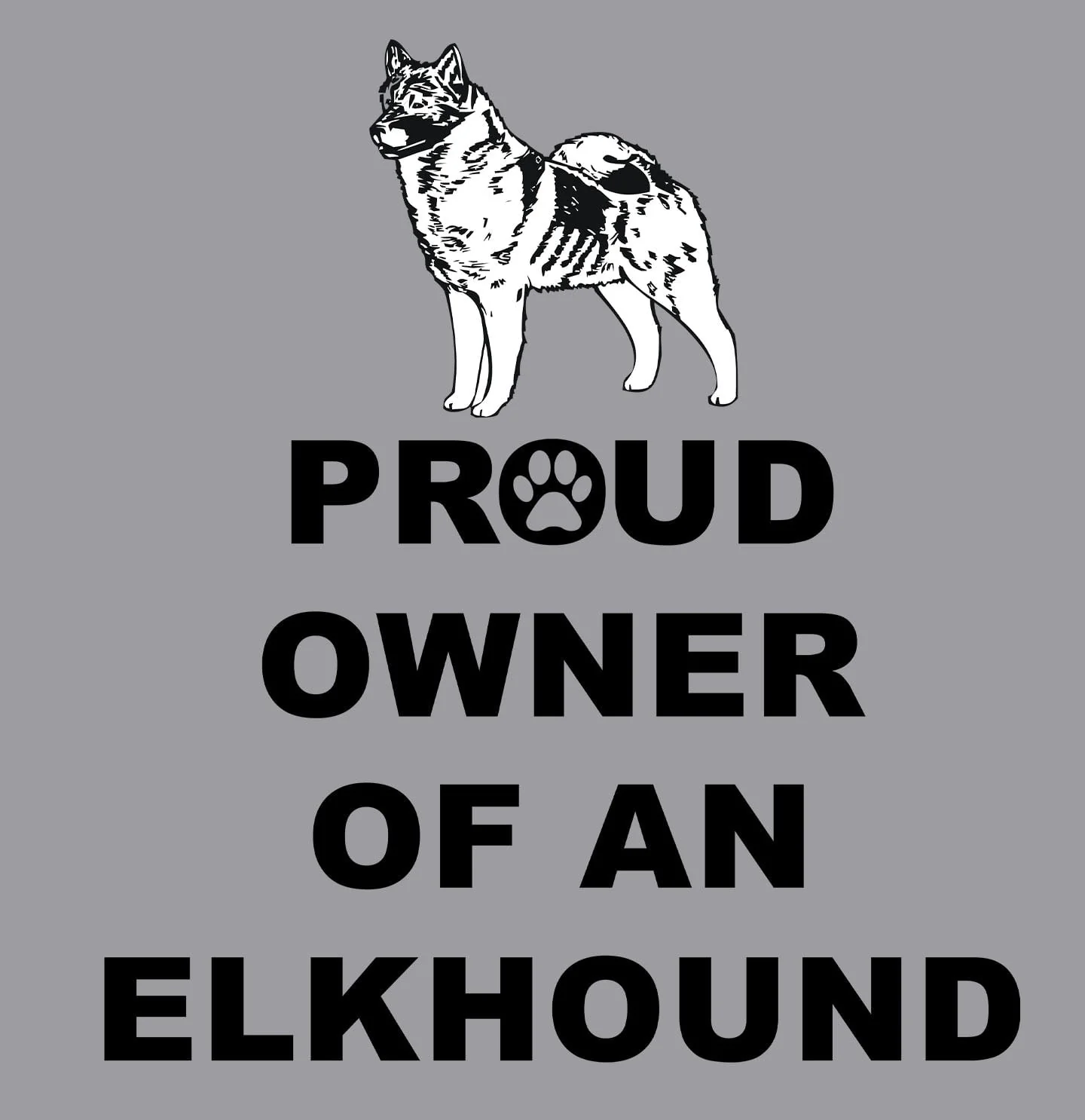 Norwegian Elkhound Proud Owner - Adult Unisex Crewneck Sweatshirt - Image 2