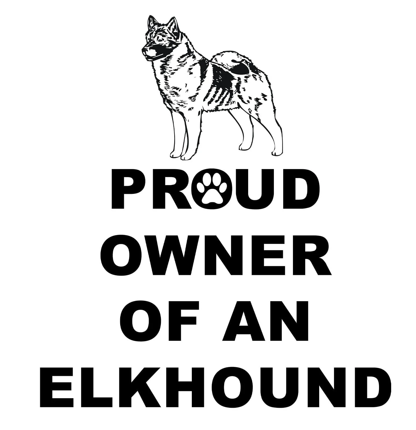 Norwegian Elkhound Proud Owner - Adult Unisex Hoodie Sweatshirt - Image 2