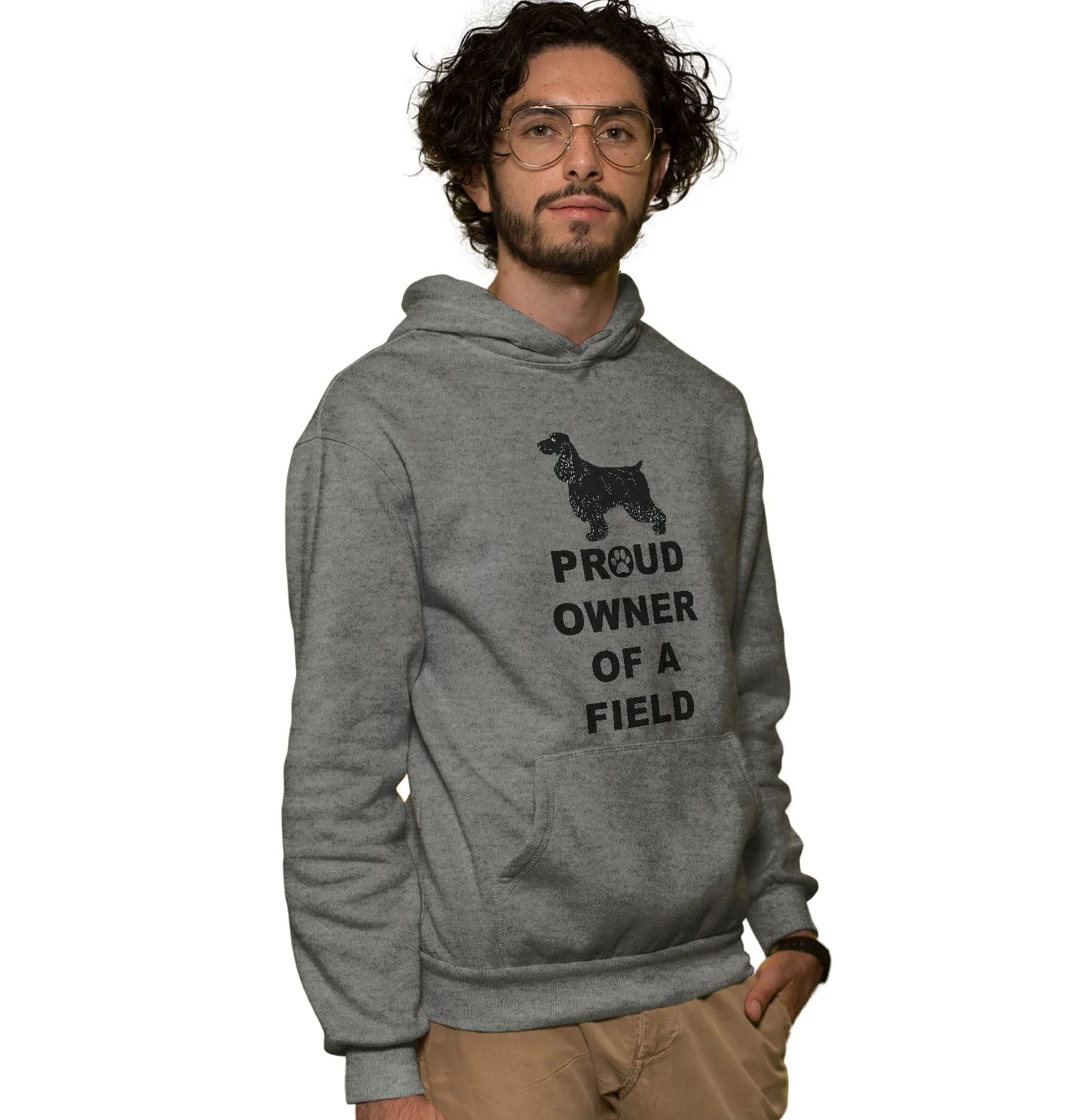Field Spaniel Proud Owner - Adult Unisex Hoodie Sweatshirt - Image 3