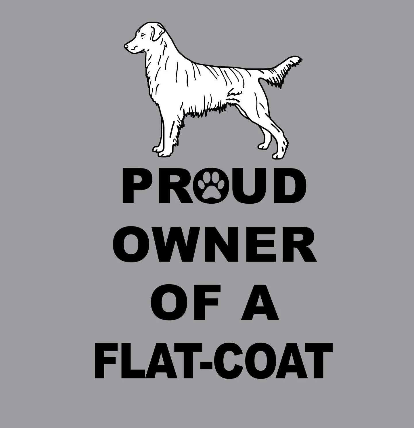 Flat-Coated Retriever Proud Owner - Adult Unisex Crewneck Sweatshirt - Image 2