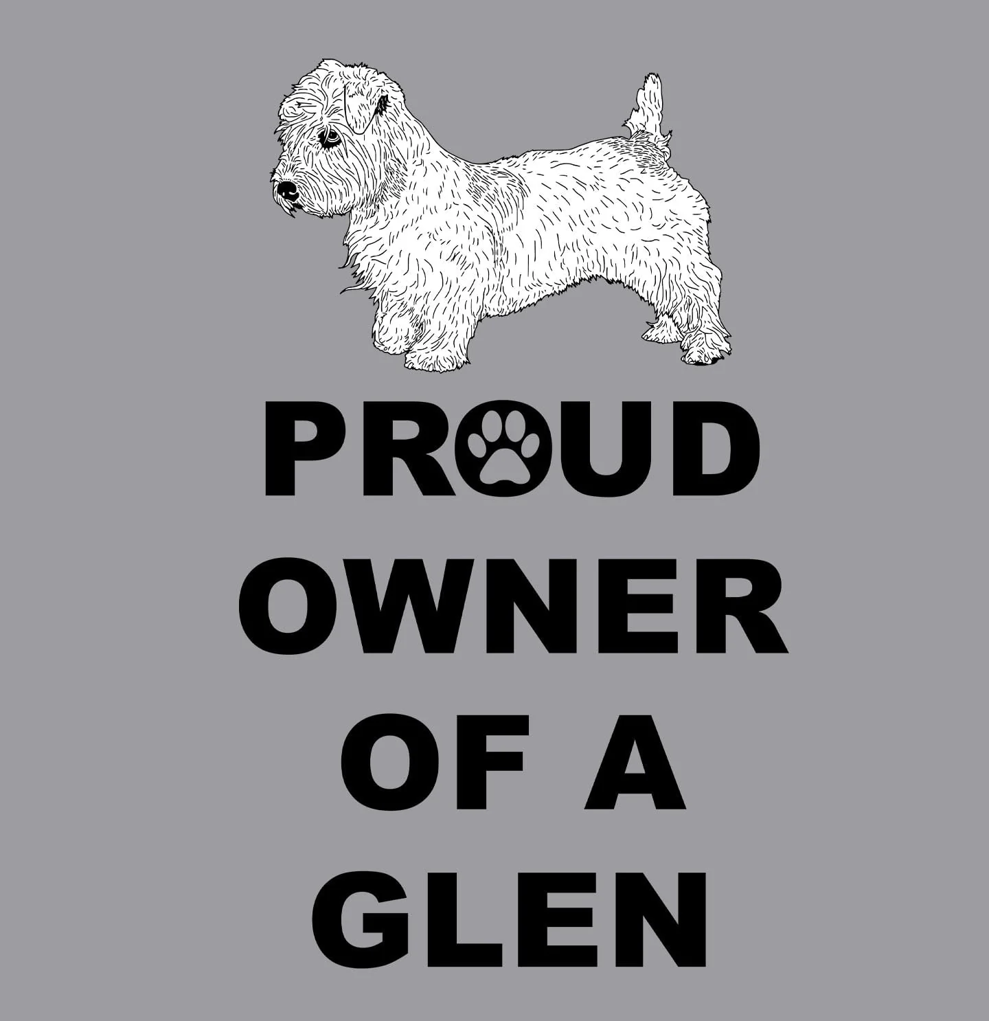 Glen of Imaal Terrier Proud Owner - Adult Unisex Hoodie Sweatshirt - Image 2