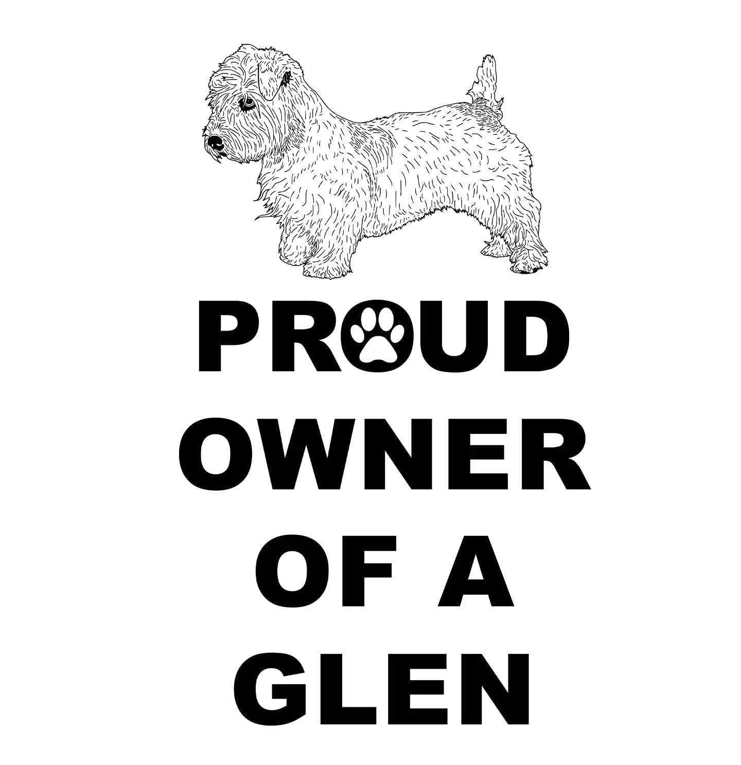 Glen of Imaal Terrier Proud Owner - Women's V-Neck T-Shirt - Image 2