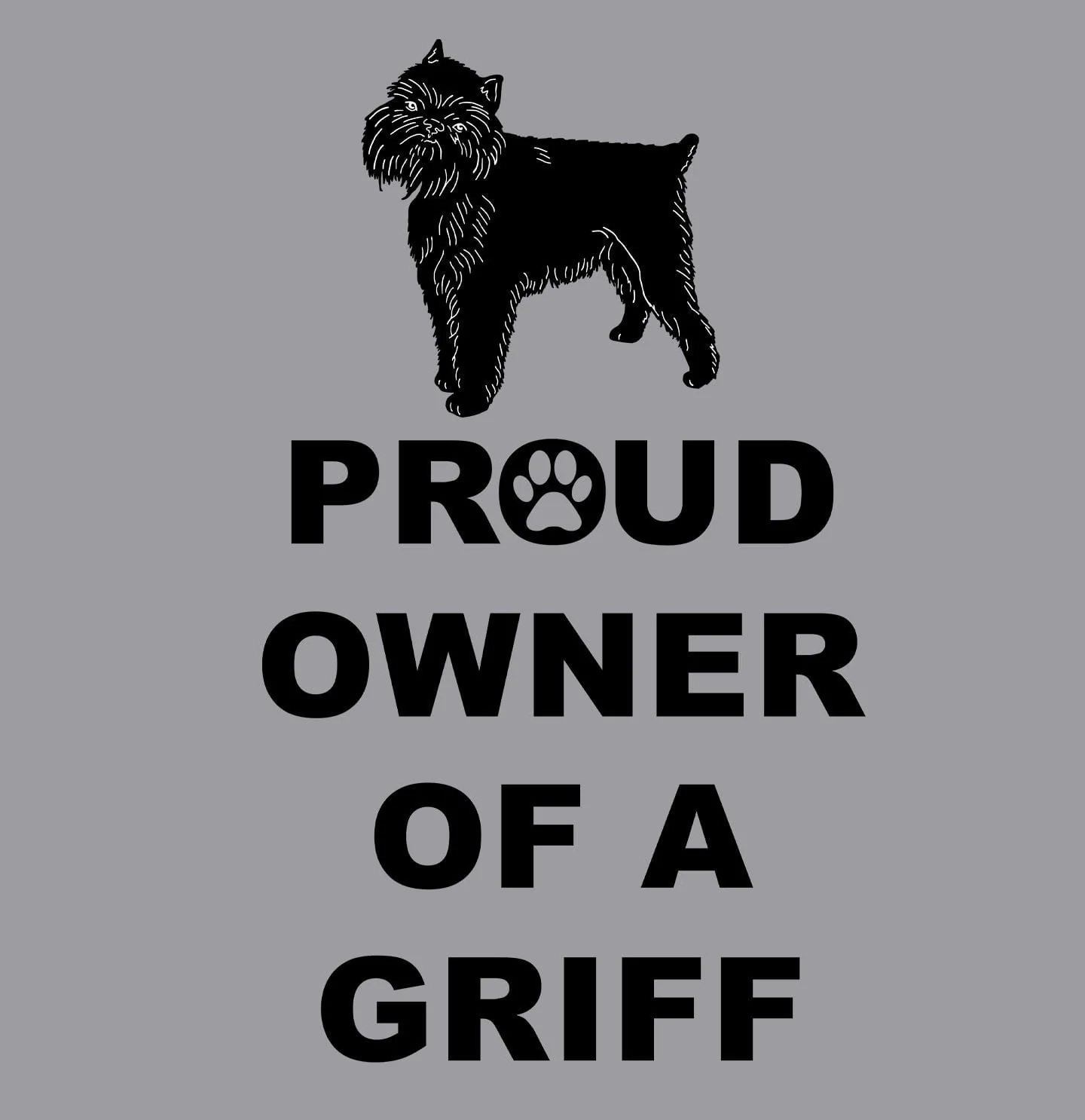 Brussels Griffon Proud Owner - Adult Unisex Crewneck Sweatshirt - Image 2