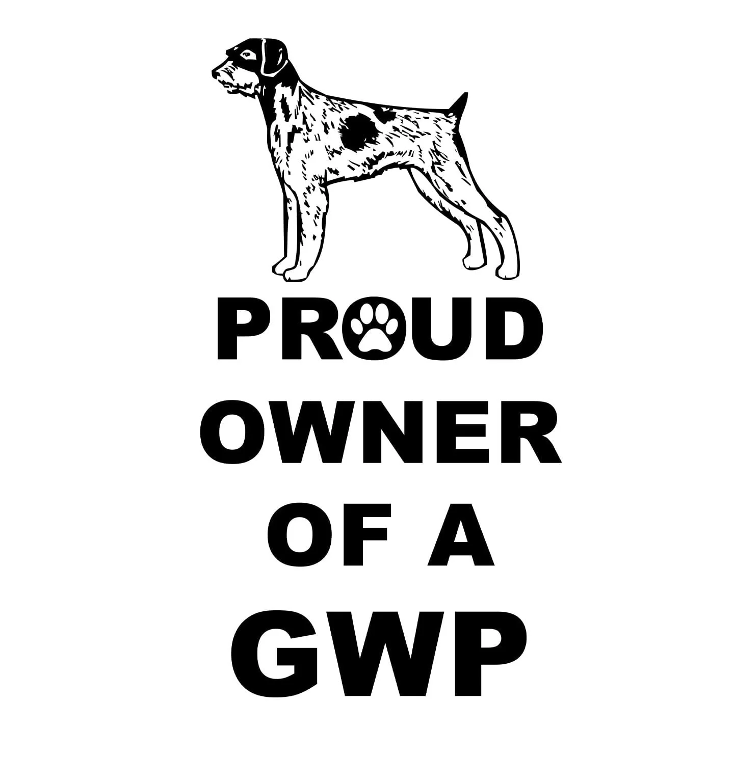 German Wirehaired Pointer Proud Owner - Adult Unisex Hoodie Sweatshirt - Image 2