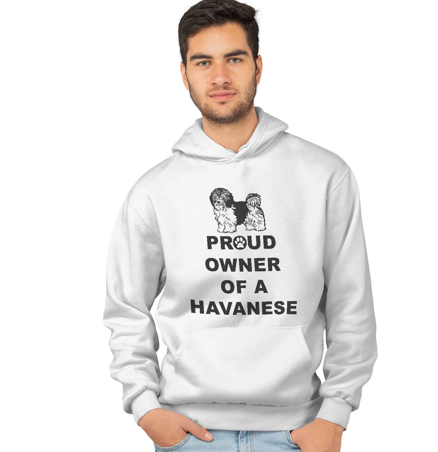 Havanese Proud Owner - Adult Unisex Hoodie Sweatshirt - Image 3