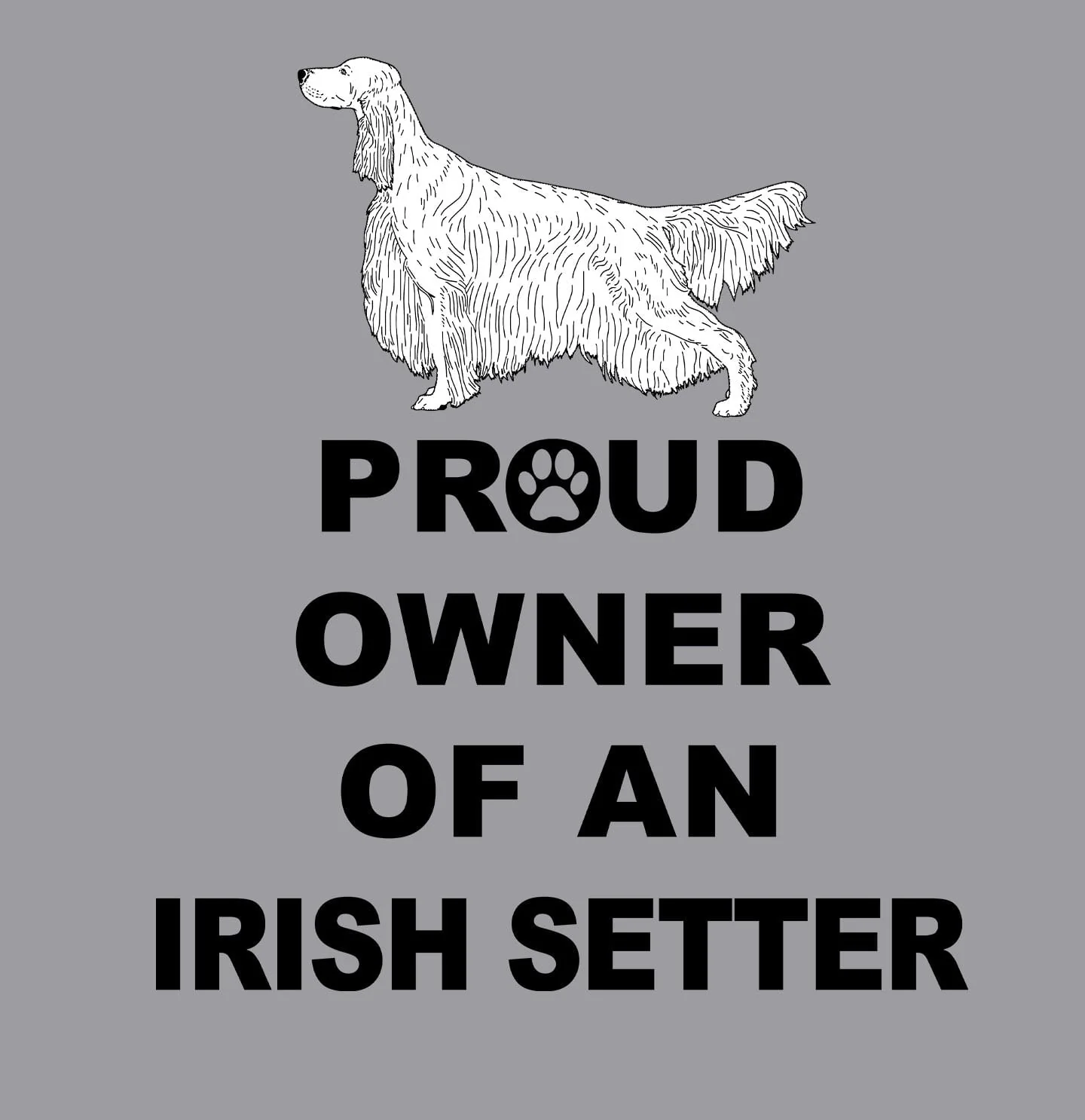 Irish Setter Proud Owner - Adult Unisex Crewneck Sweatshirt - Image 2