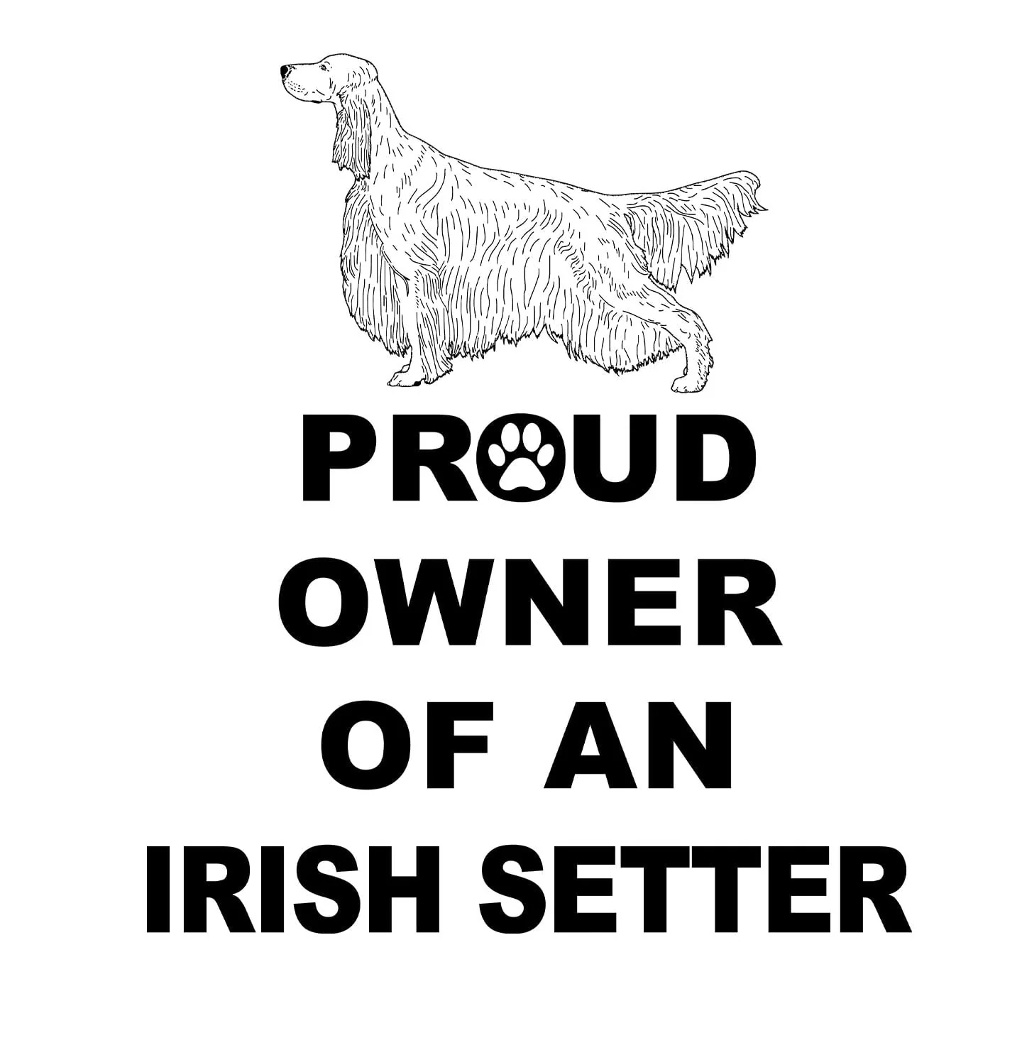 Irish Setter Proud Owner - Adult Unisex Hoodie Sweatshirt - Image 2