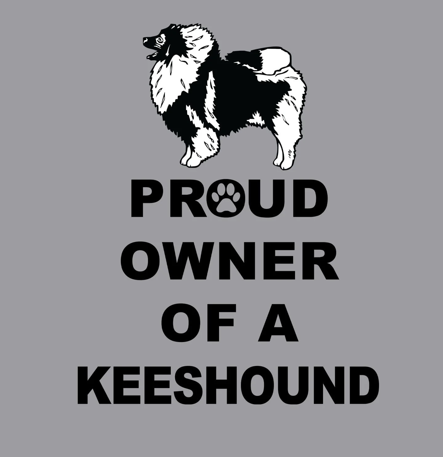 Keeshond Proud Owner - Adult Unisex Crewneck Sweatshirt - Image 2