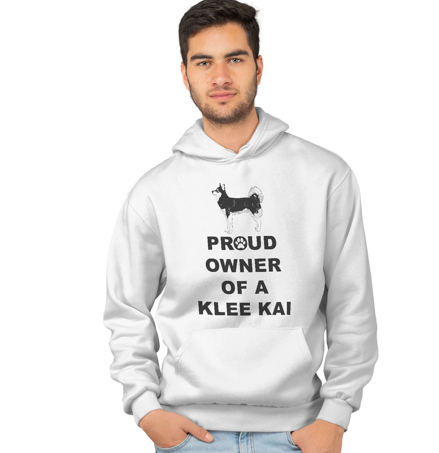 Alaskan Klee Kai Proud Owner - Adult Unisex Hoodie Sweatshirt - Image 3