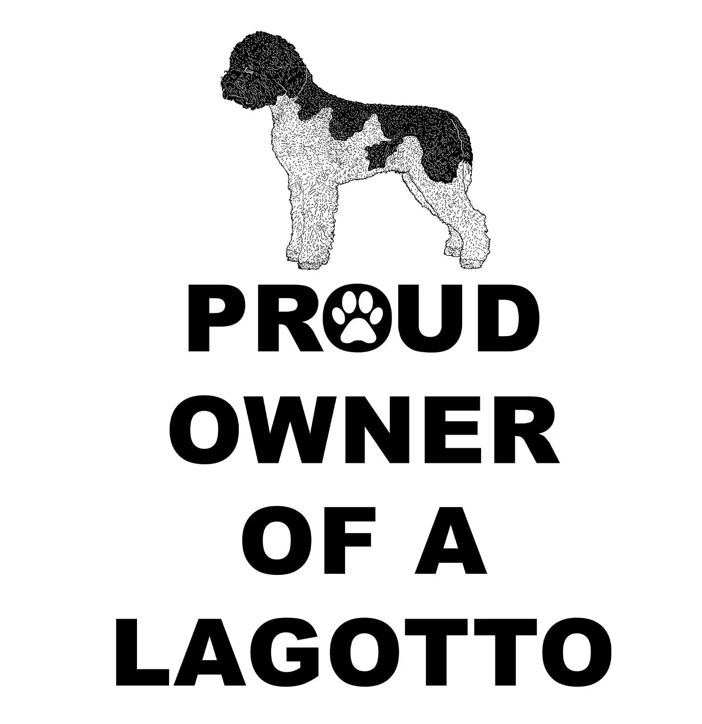 Lagotto Romagnolo Proud Owner - Adult Unisex Hoodie Sweatshirt - Image 2