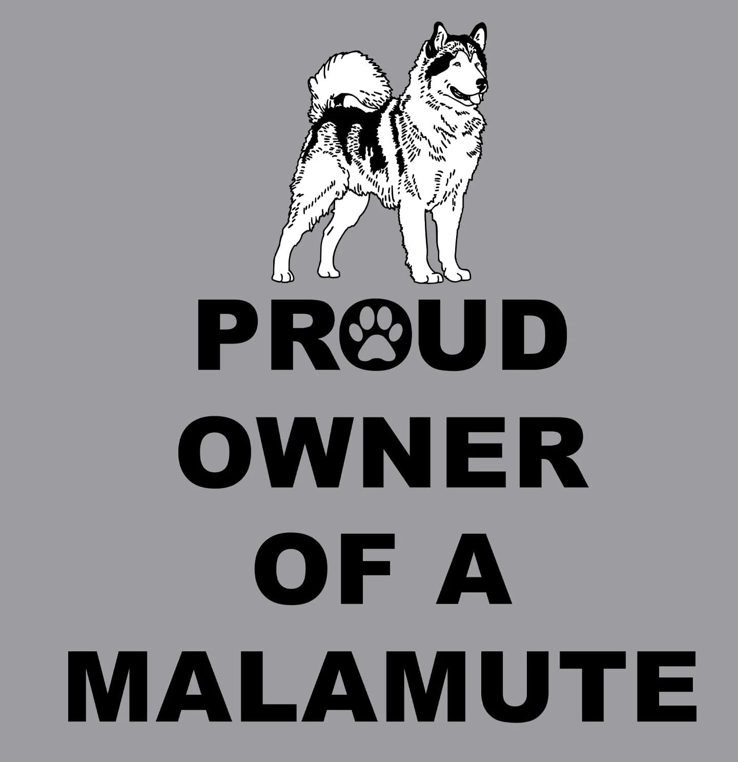 Alaskan Malamute Proud Owner - Adult Unisex Crewneck Sweatshirt - Image 2