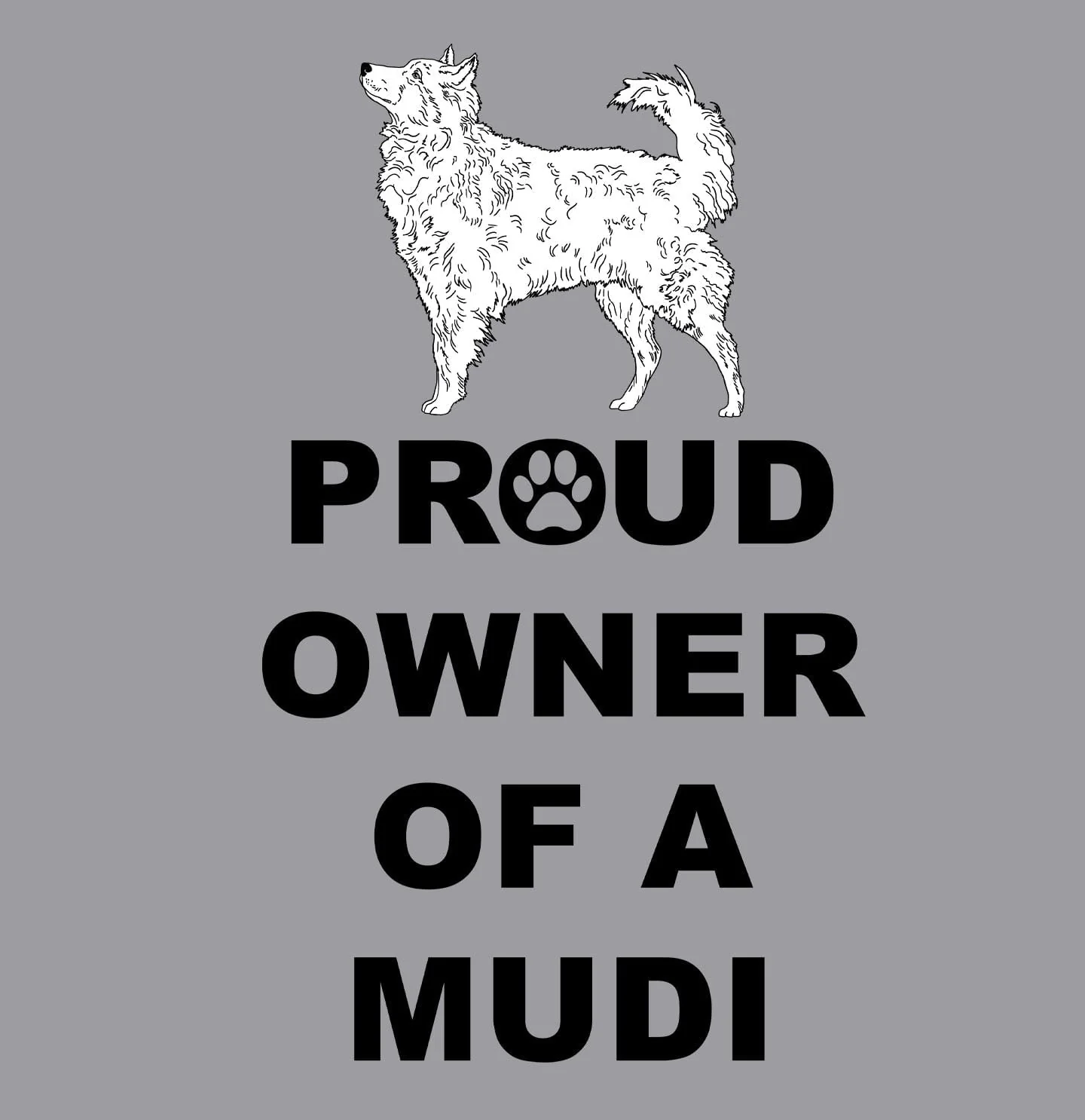 Mudi Proud Owner - Adult Unisex Crewneck Sweatshirt - Image 2