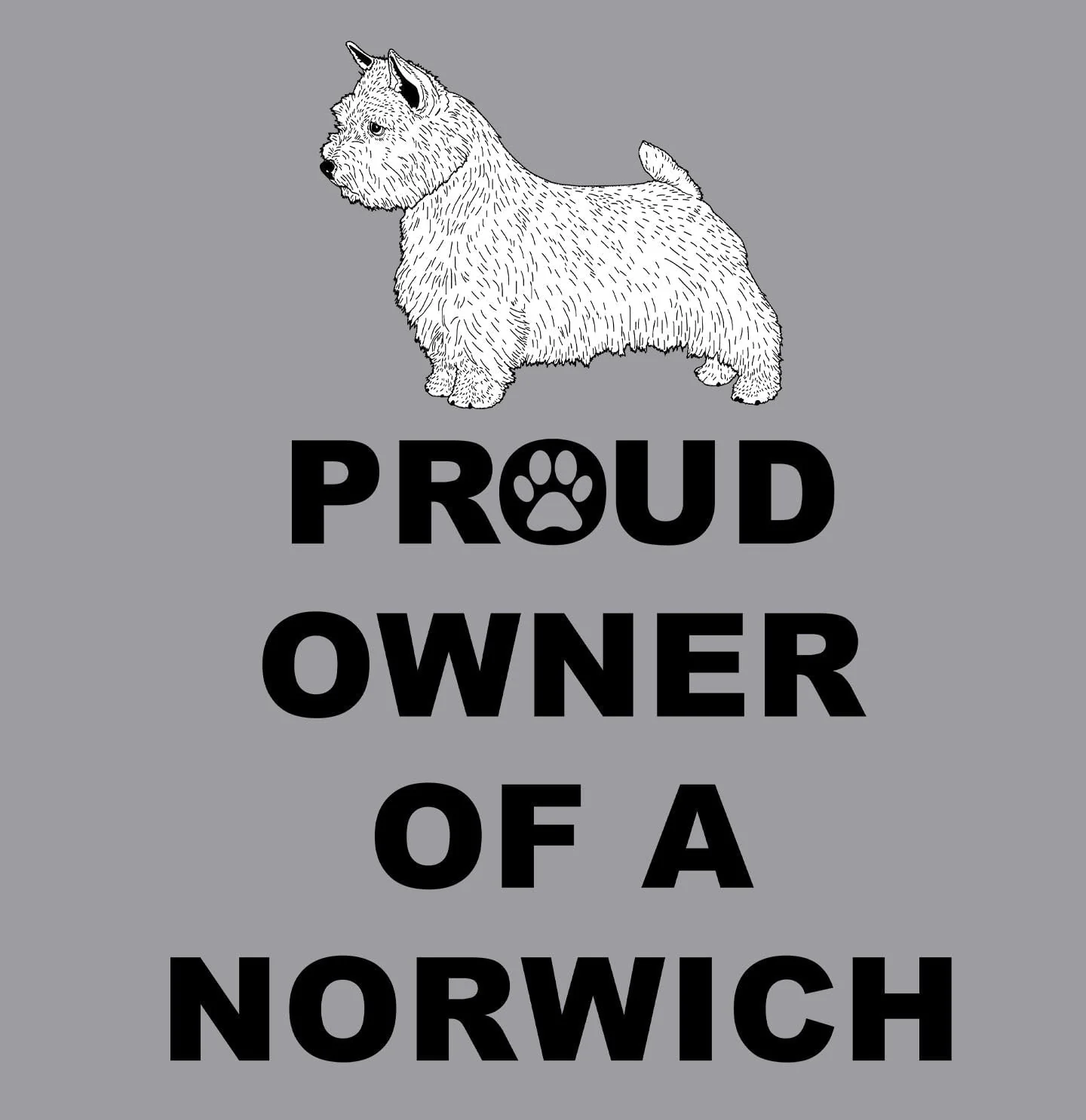 Norwich Terrier Proud Owner - Adult Unisex Crewneck Sweatshirt - Image 2