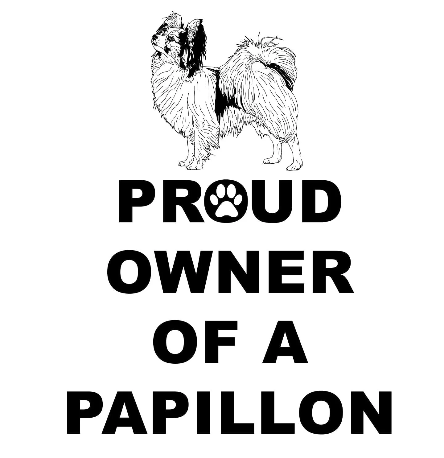 Papillon Proud Owner - Adult Unisex Hoodie Sweatshirt - Image 2