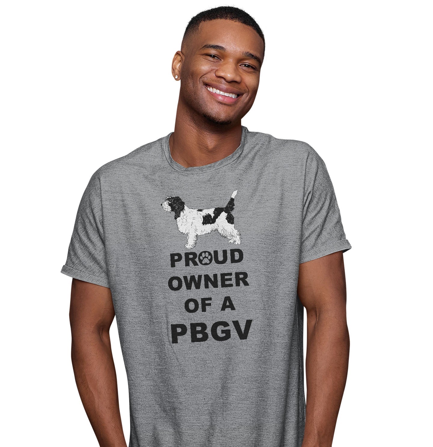 Petit Basset Griffon Vendeen Proud Owner - Adult Unisex T-Shirt - Image 3
