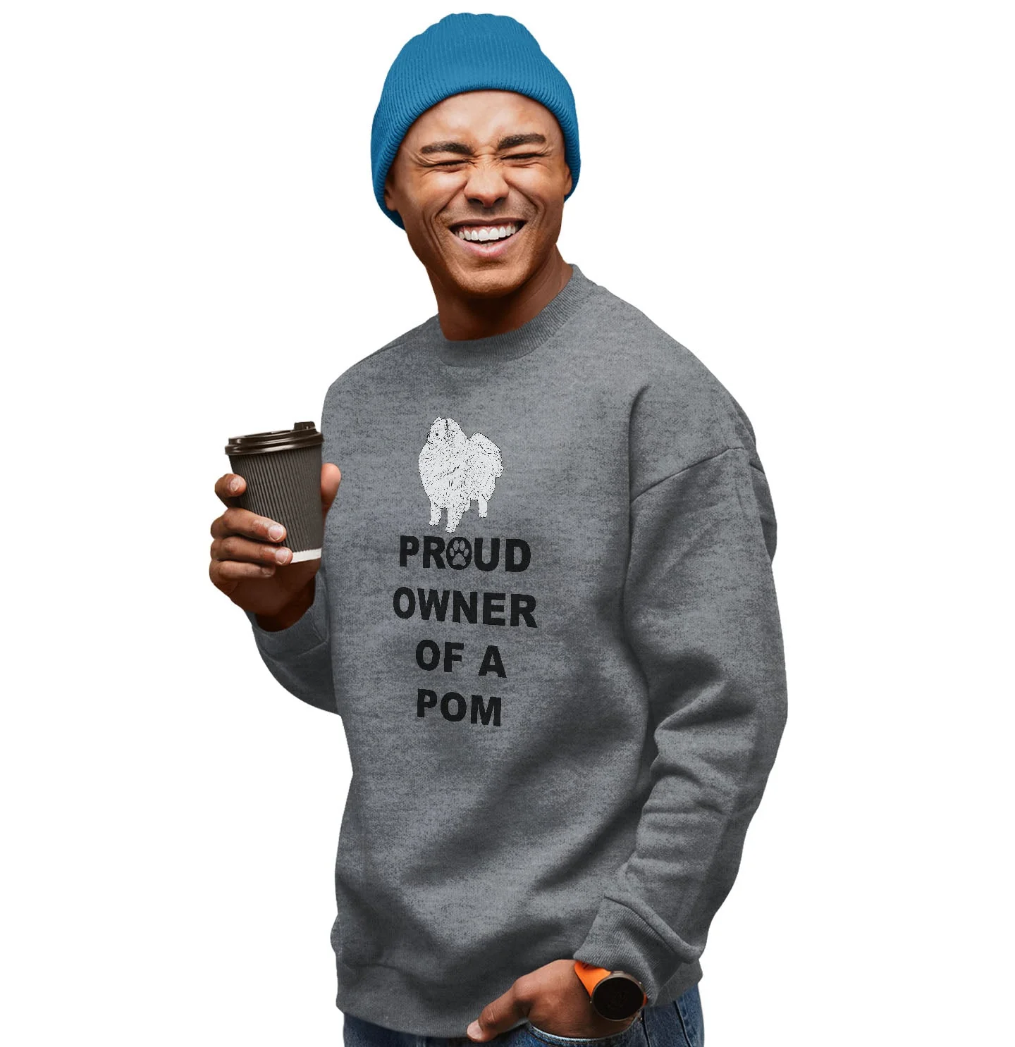 Pomeranian Proud Owner - Adult Unisex Crewneck Sweatshirt