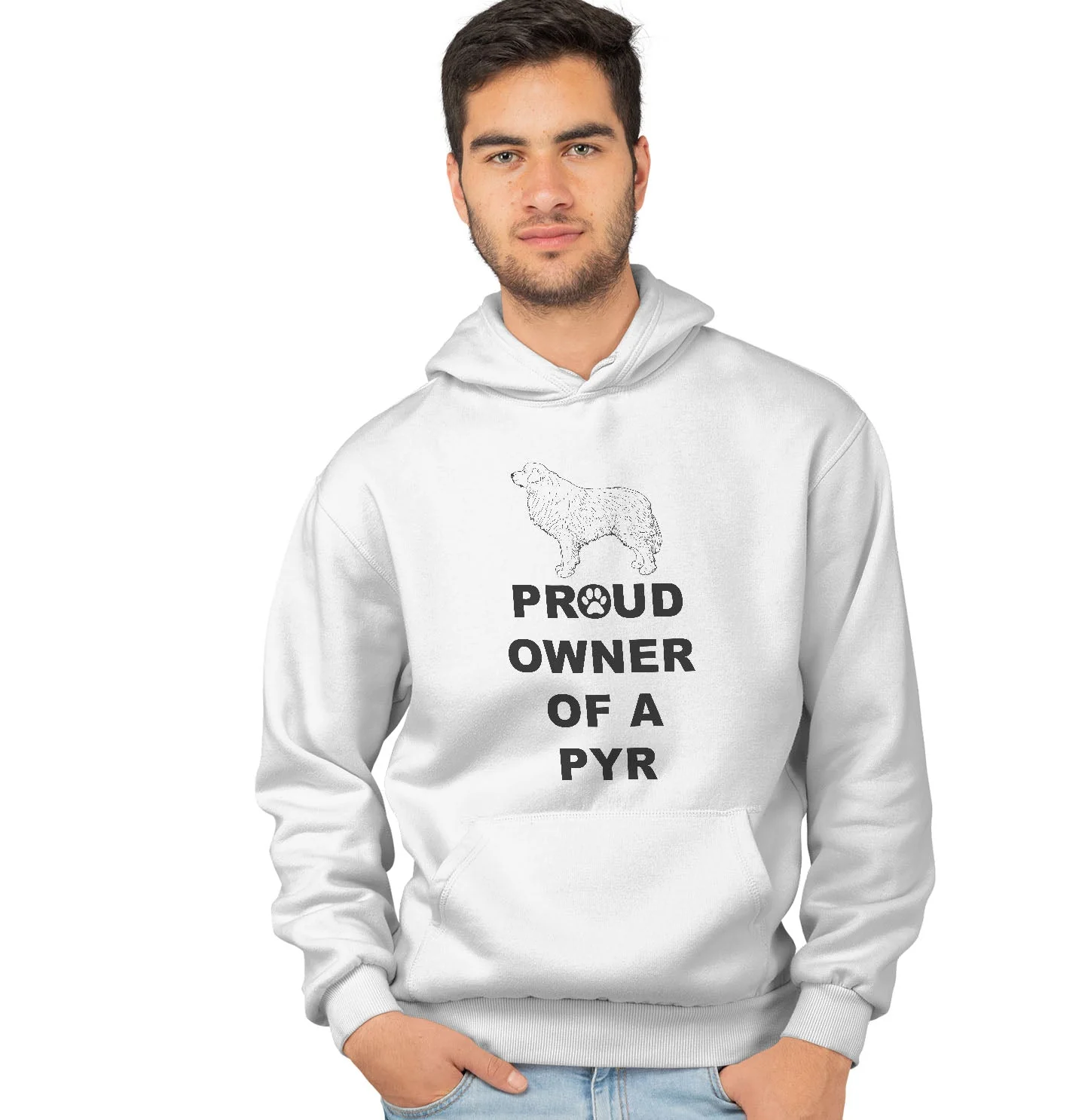 Great Pyrenees Proud Owner - Adult Unisex Hoodie Sweatshirt - Image 3