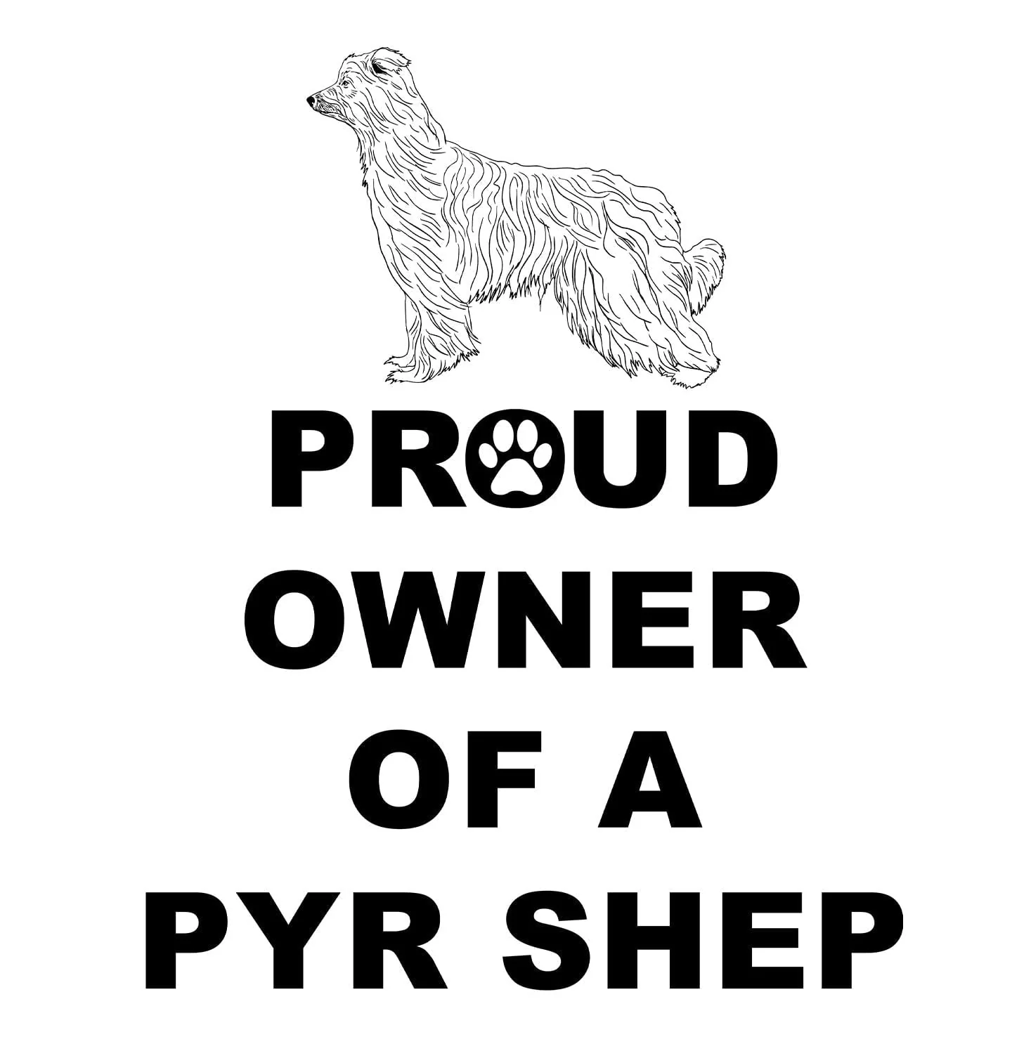 Pyrenean Shepherd Proud Owner - Adult Unisex Hoodie Sweatshirt - Image 2