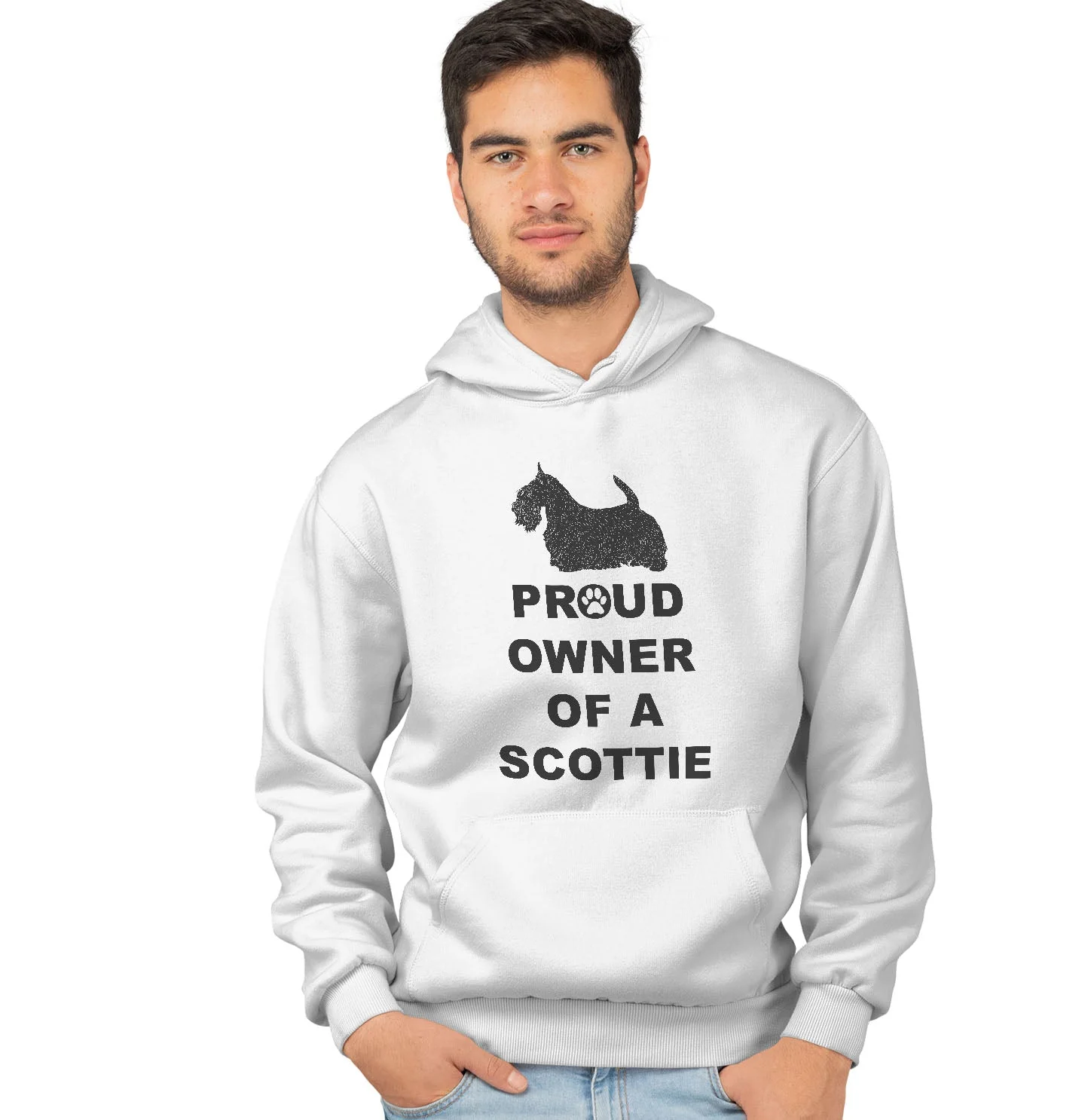 Scottish Terrier Proud Owner - Adult Unisex Hoodie Sweatshirt - Image 3