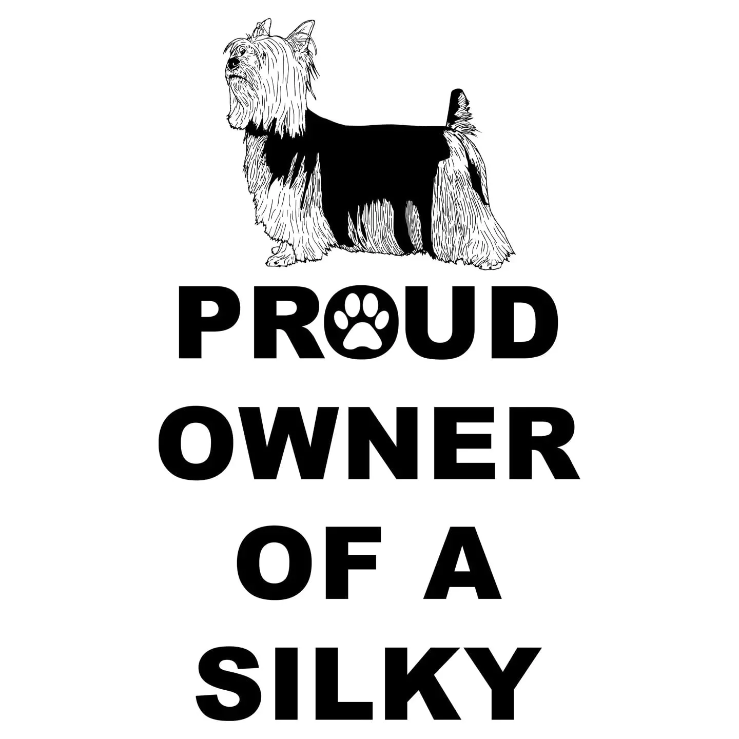 Silky Terrier Proud Owner - Adult Unisex Hoodie Sweatshirt - Image 3