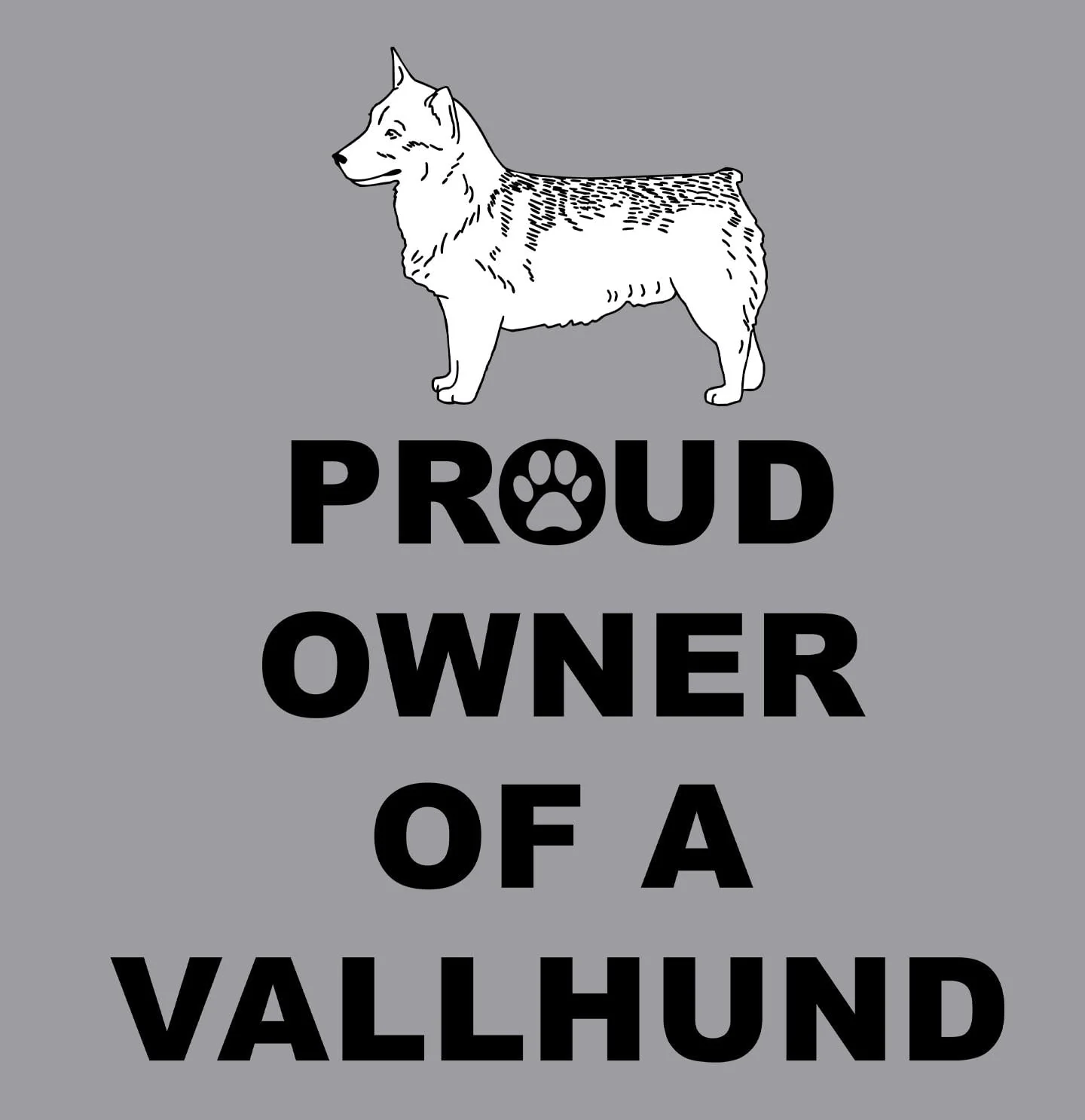 Swedish Vallhund Proud Owner - Adult Unisex Hoodie Sweatshirt - Image 2