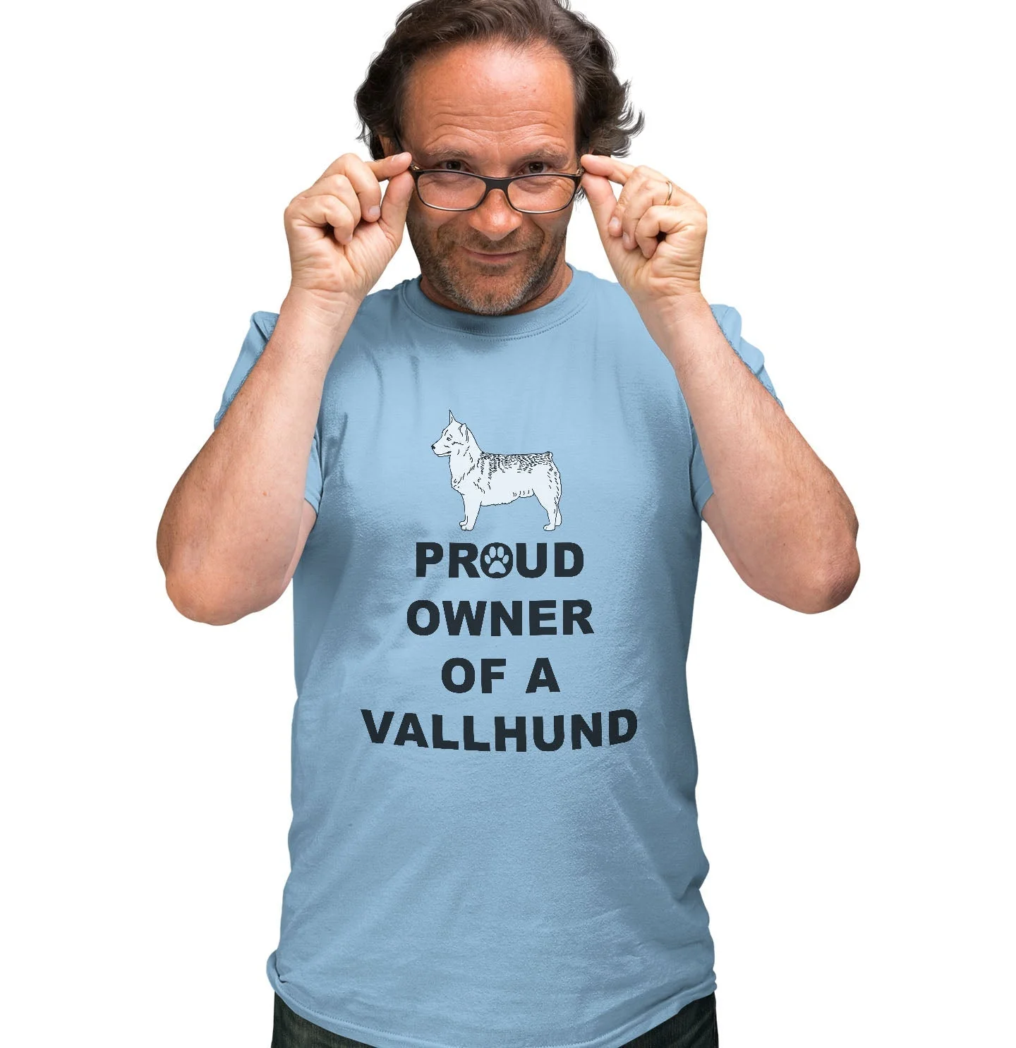 Swedish Vallhund Proud Owner - Adult Unisex T-Shirt - Image 3