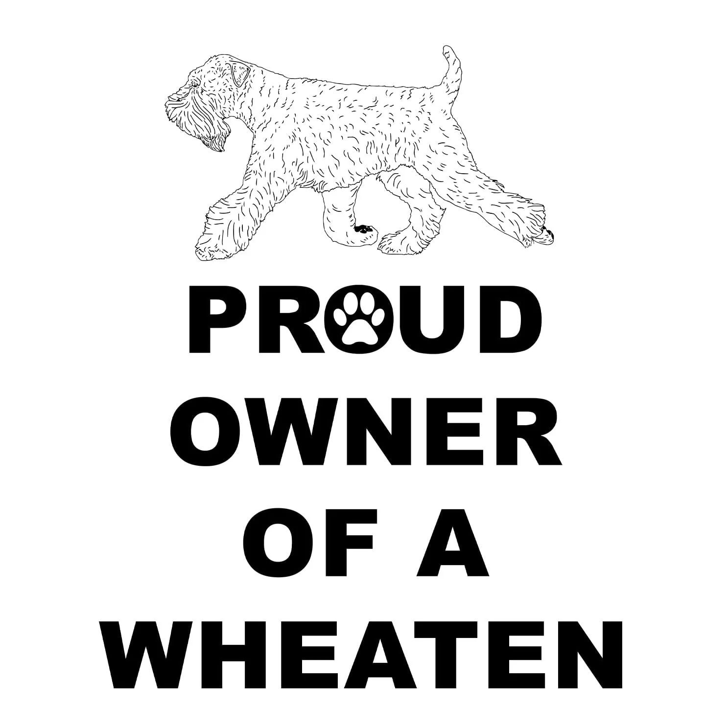 Soft Coated Wheaten Terrier Proud Owner - Adult Unisex Hoodie Sweatshirt - Image 2