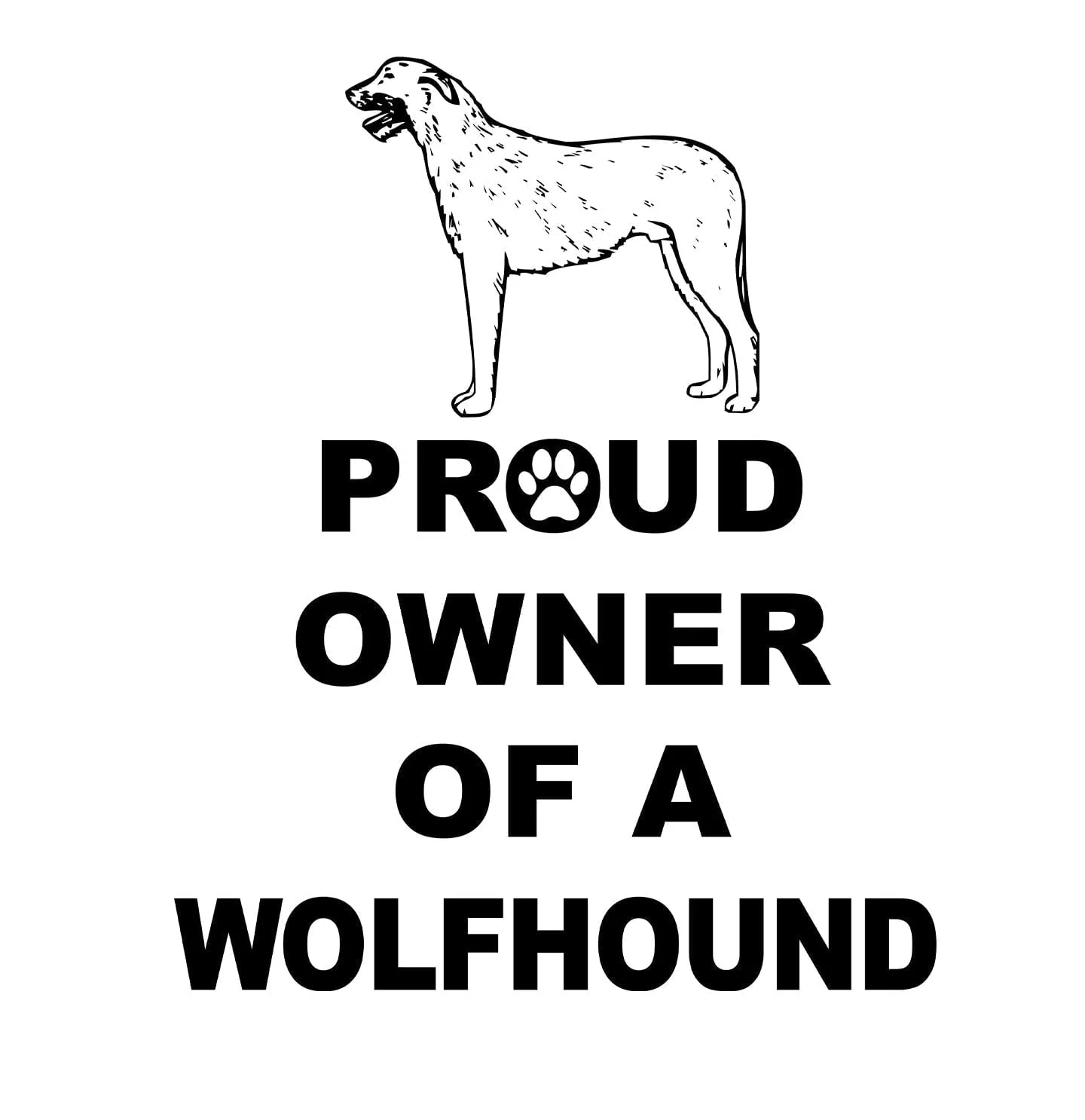 Irish Wolfhound Proud Owner - Women's V-Neck T-Shirt - Image 2