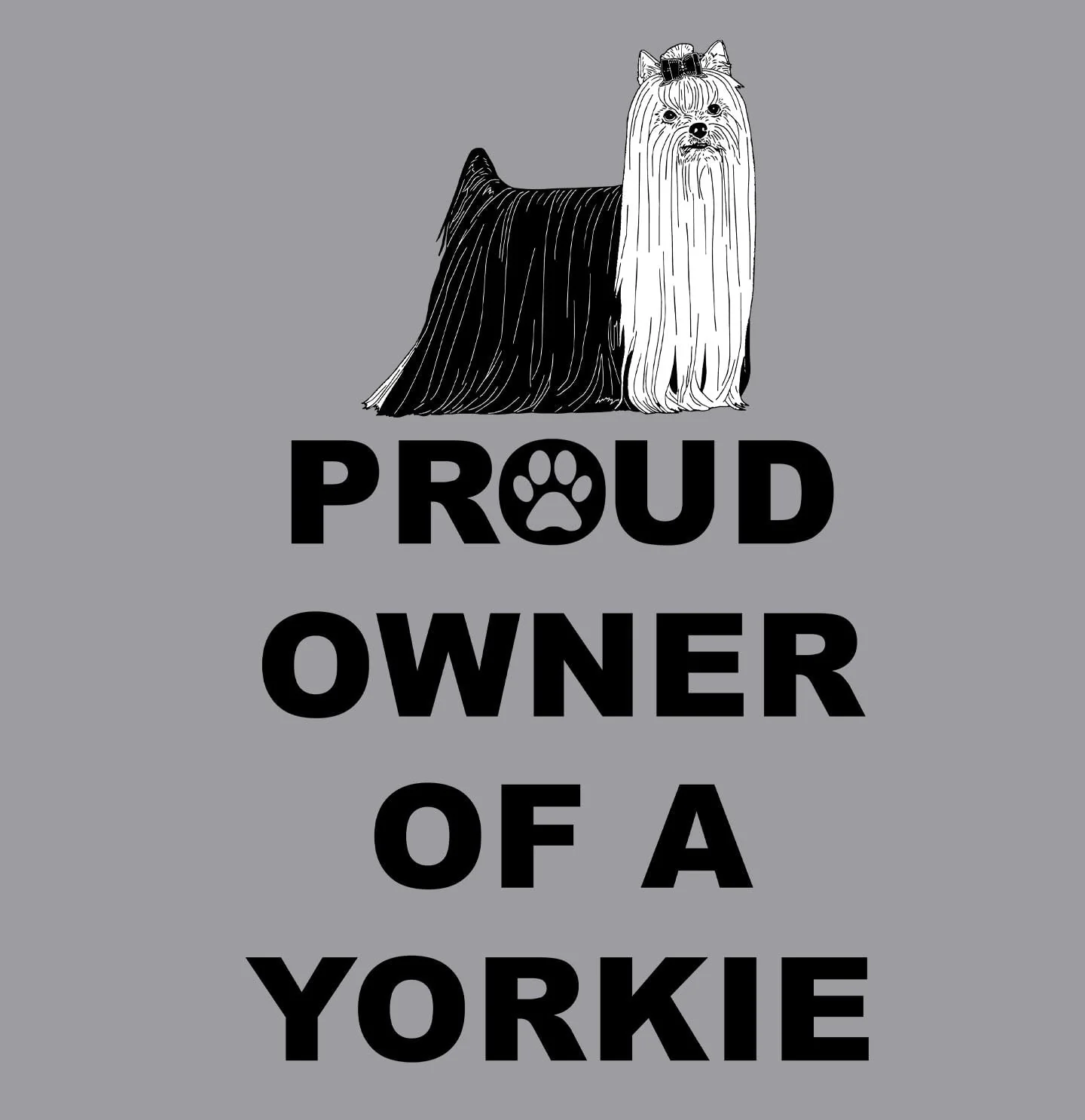 Yorkshire Terrier Proud Owner - Adult Unisex Hoodie Sweatshirt - Image 2