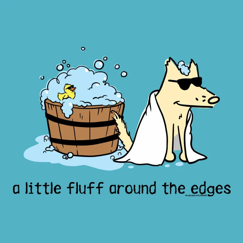 A Little Fluff Around the Edges  - Ladies T-Shirt V-Neck - Image 4